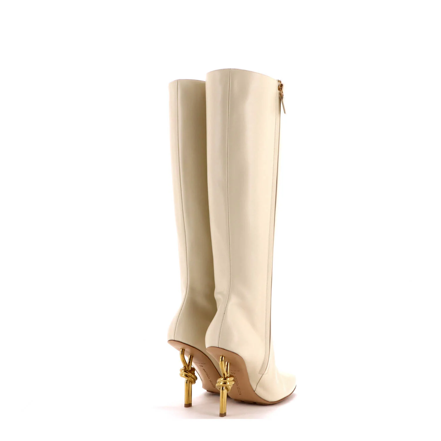 Women's Knot Knee High Boots Leather - Image 3