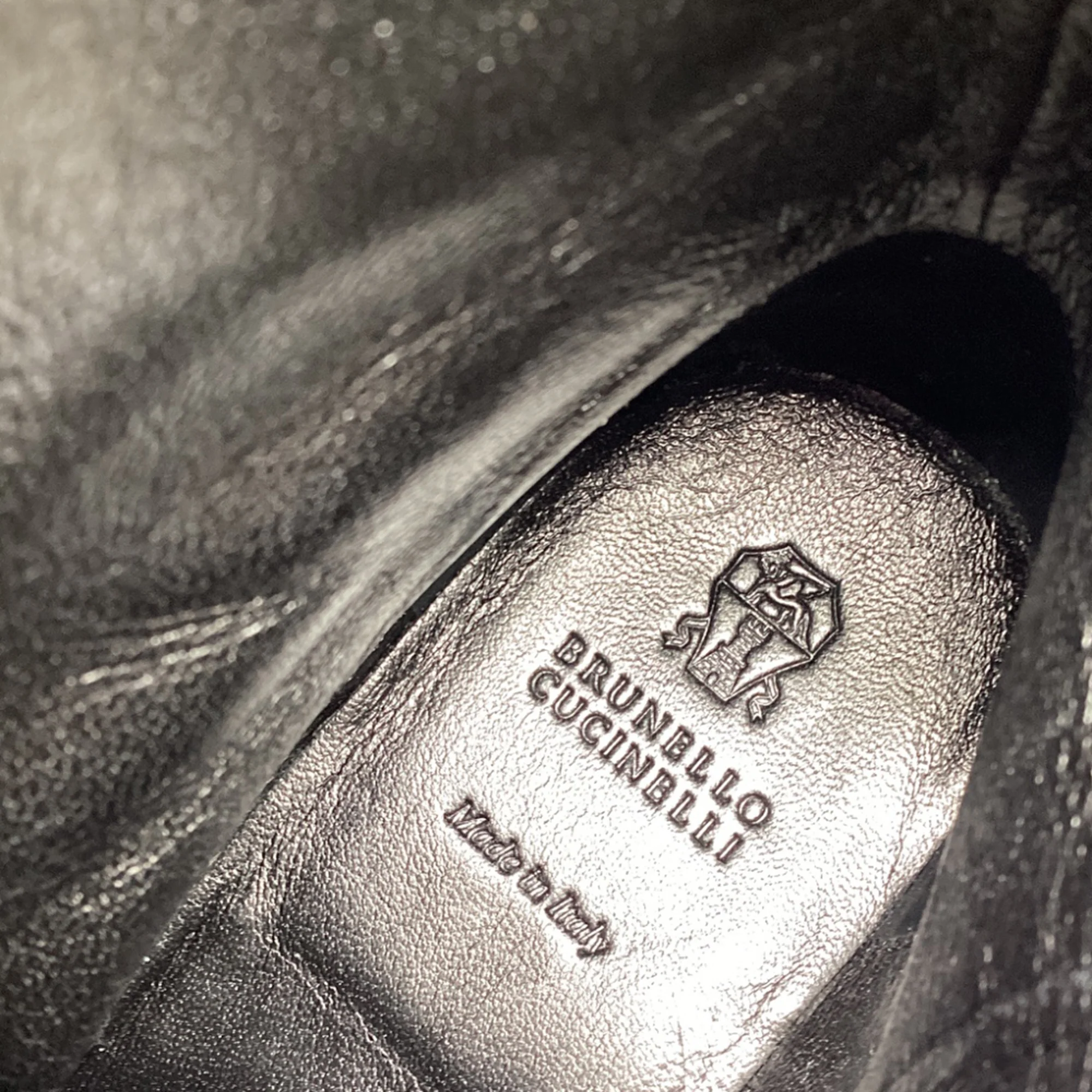 Women's  Brunello Cucinelli Monili Ankle Boots in Black Leather - Image 8