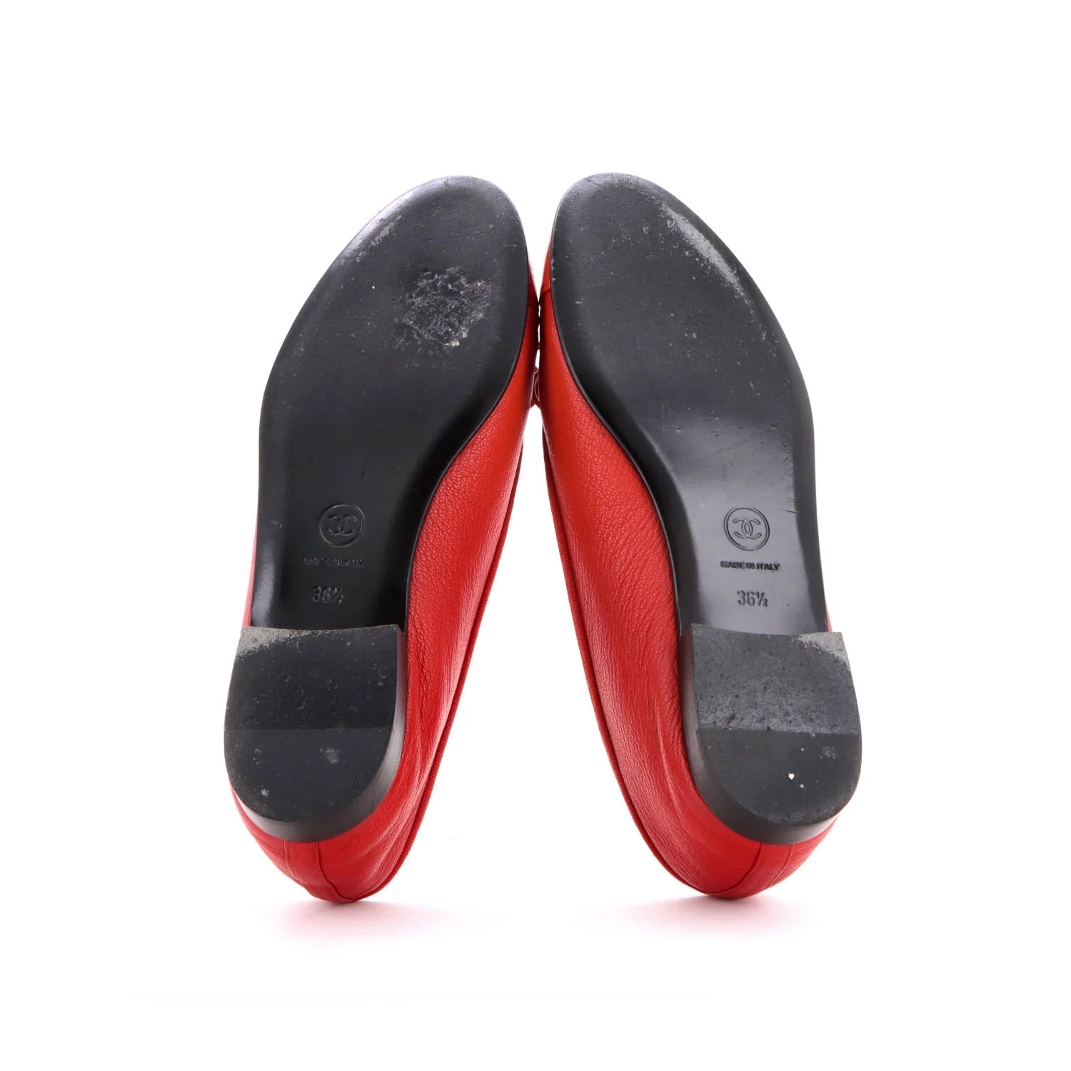 Women's CC Cap Toe Bow Ballerina Flats Leather and Patent - Image 4