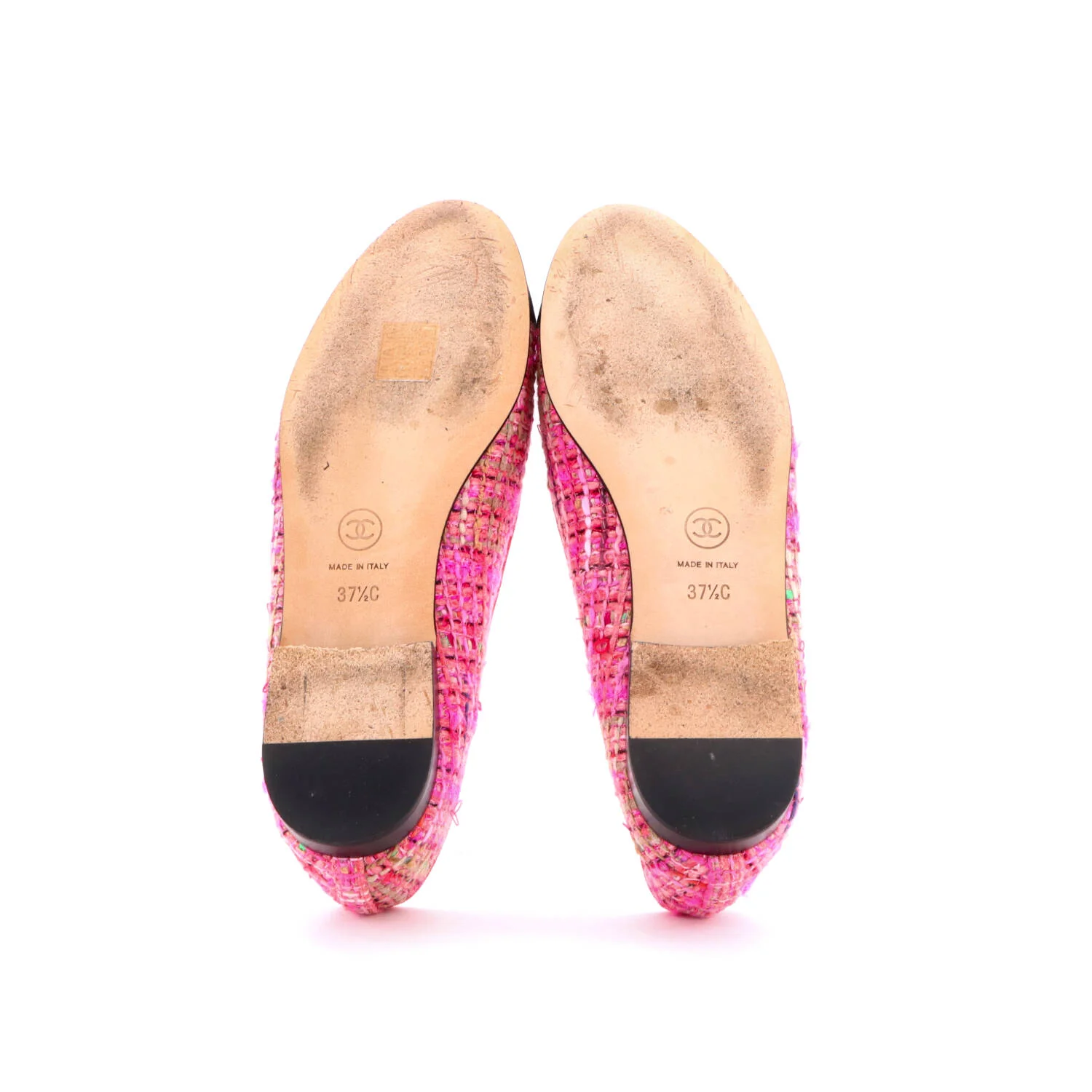 Women's CC Cap Toe Bow Ballerina Flats Tweed with Grosgrain - Image 4