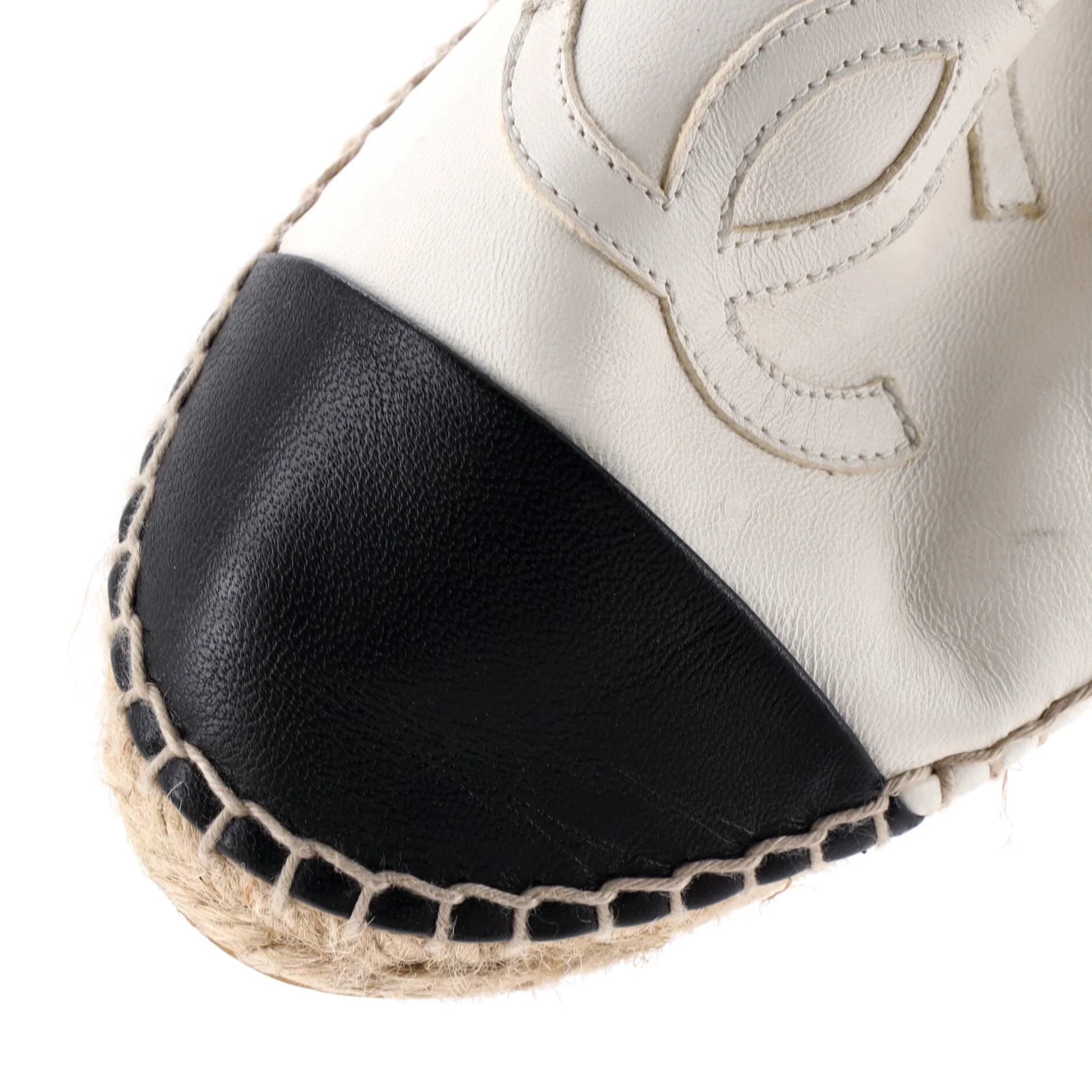 Women's CC Cap Toe Espadrilles Leather - Image 5