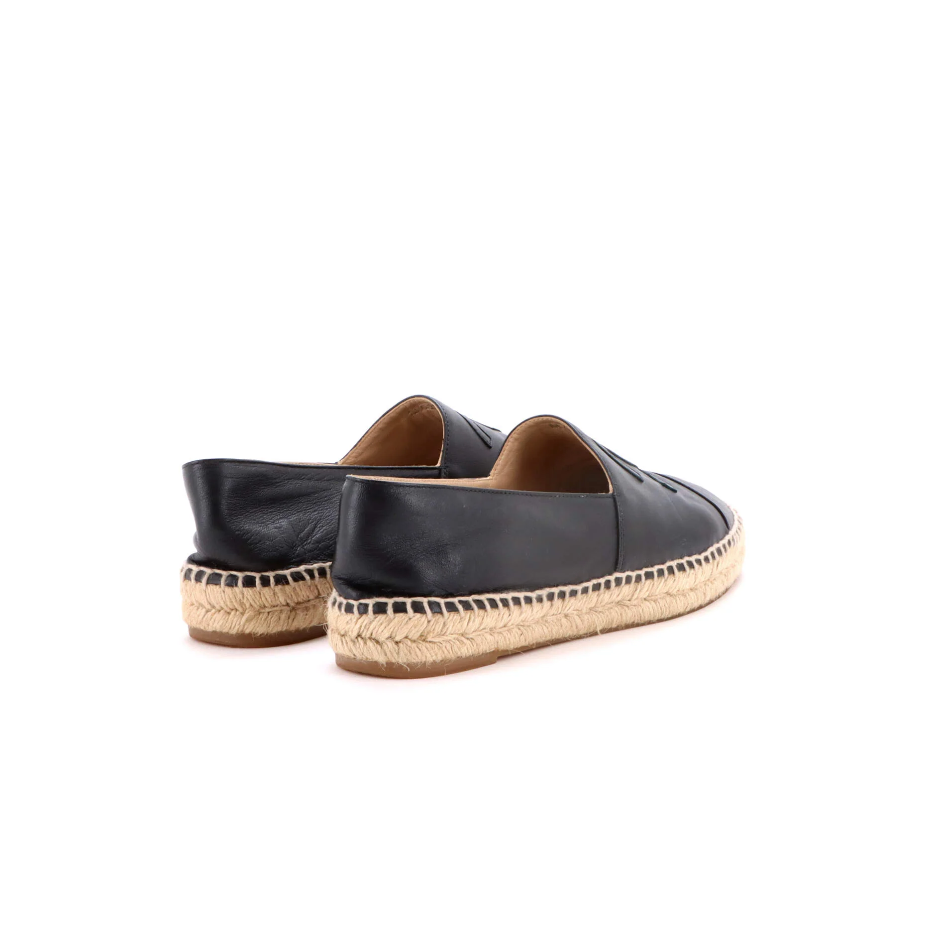 Women's CC Cap Toe Espadrilles Leather - Image 3