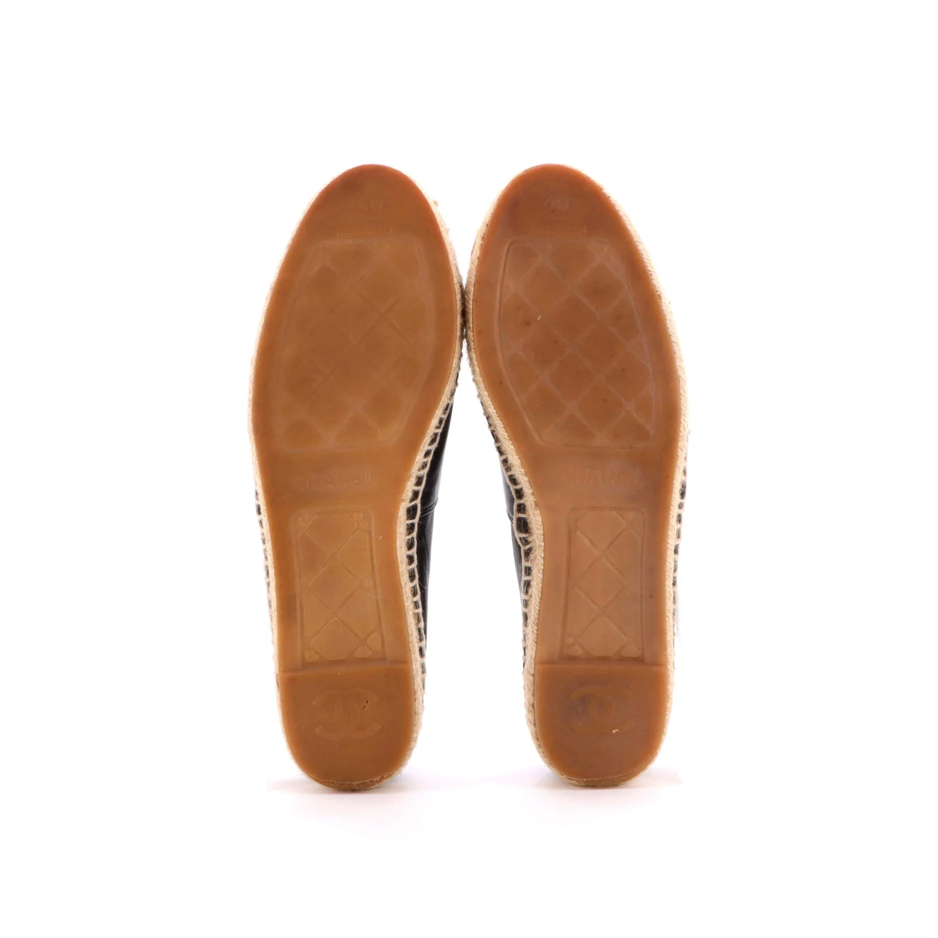 Women's CC Cap Toe Espadrilles Leather - Image 4