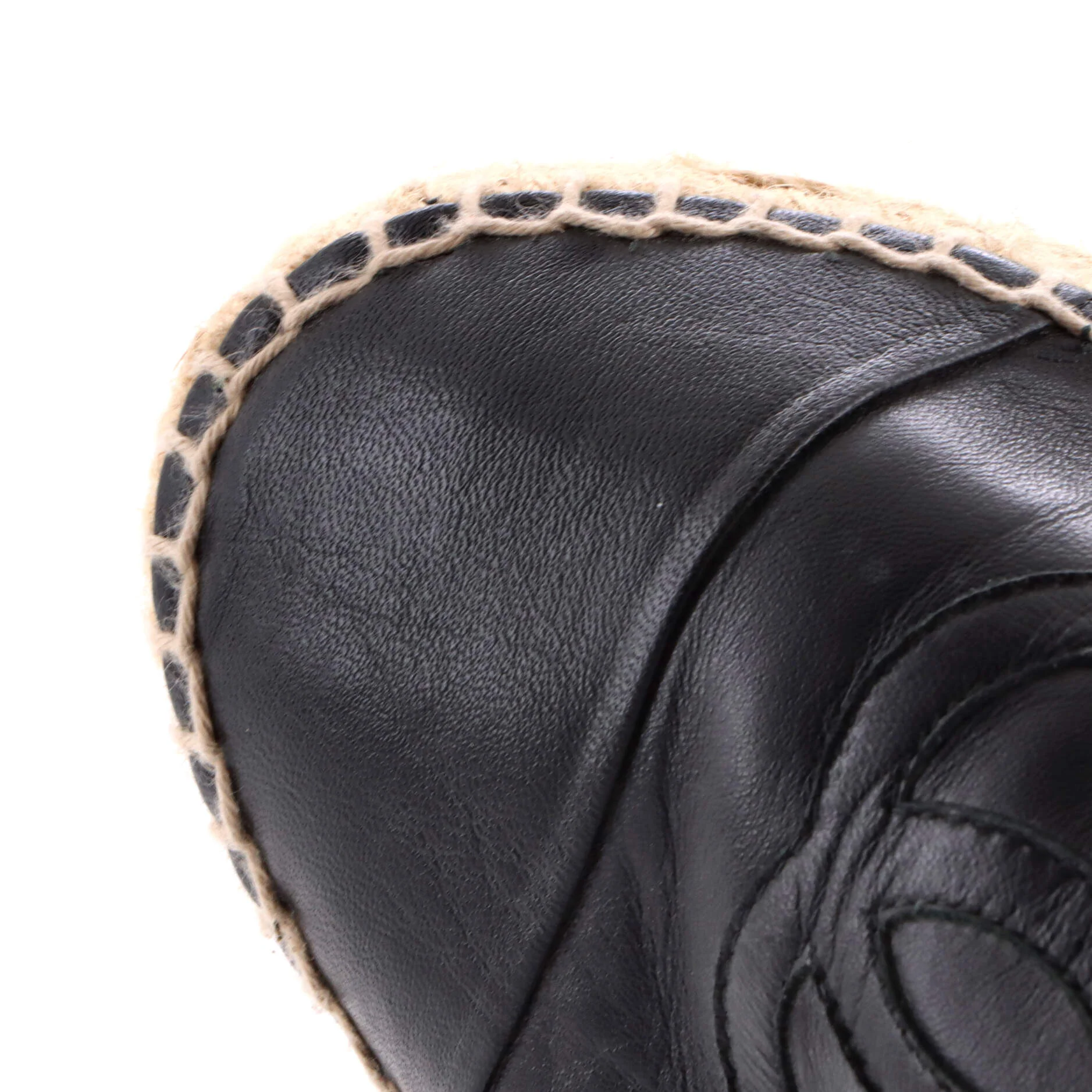 Women's CC Cap Toe Espadrilles Leather - Image 5
