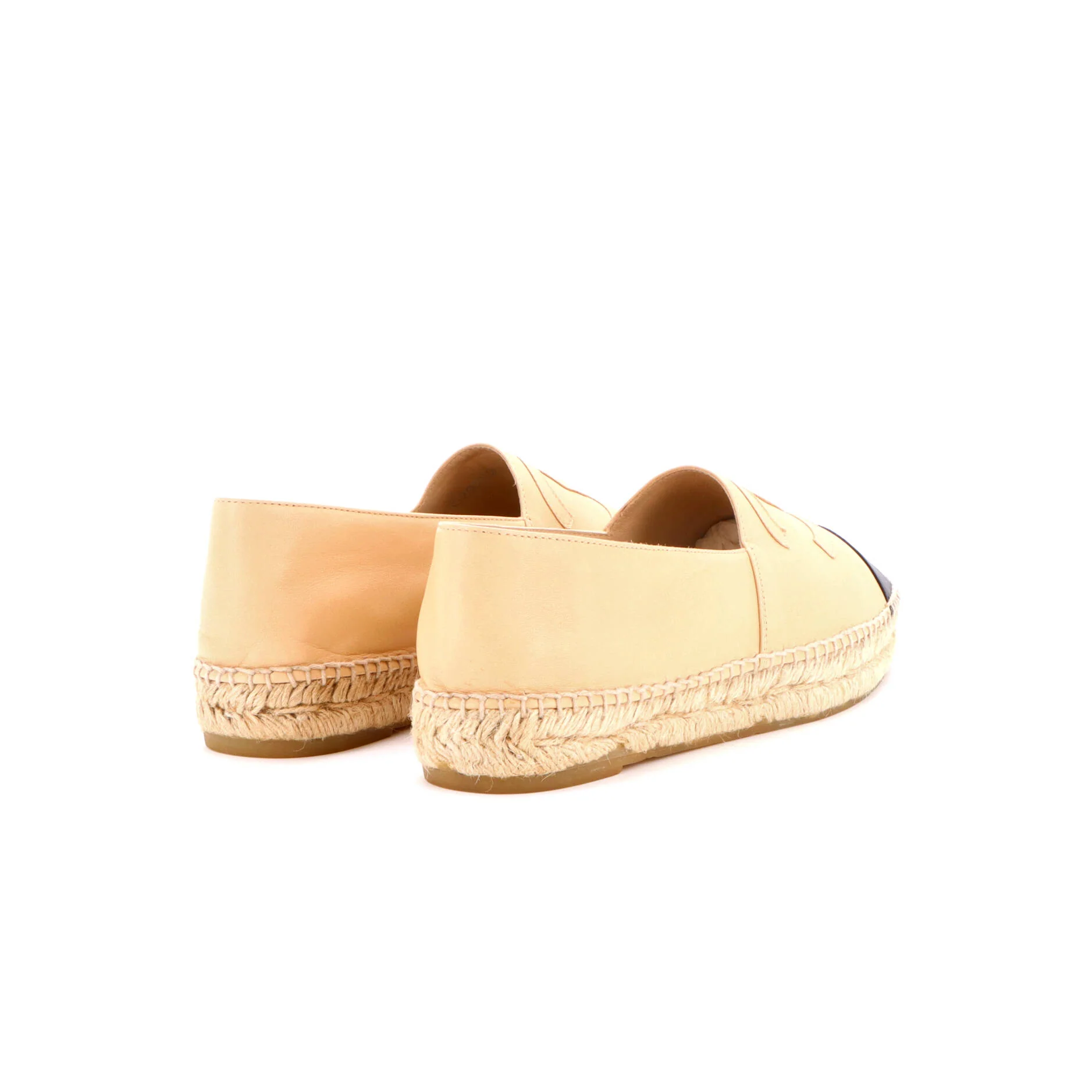 Women's CC Cap Toe Espadrilles Leather - Image 3