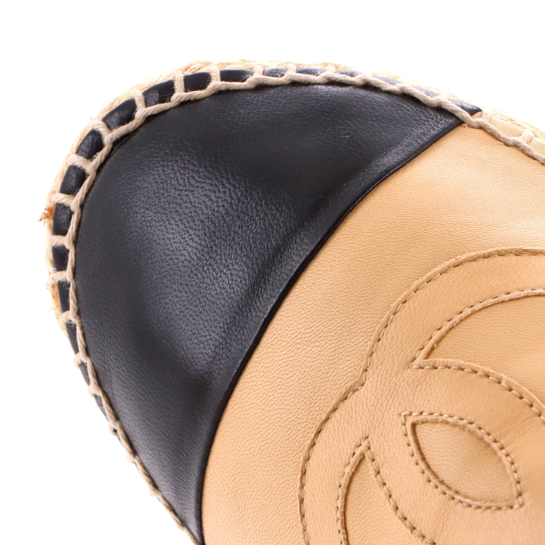 Women's CC Cap Toe Espadrilles Leather - Image 5