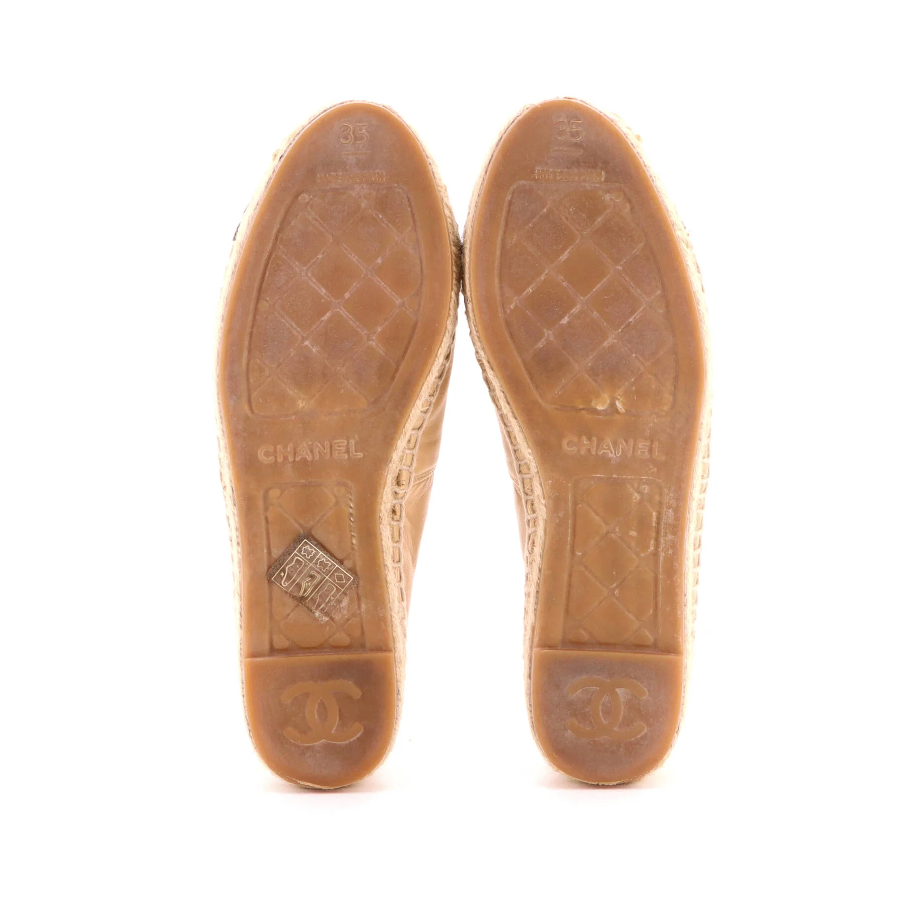 Women's CC Cap Toe Espadrilles Leather - Image 4