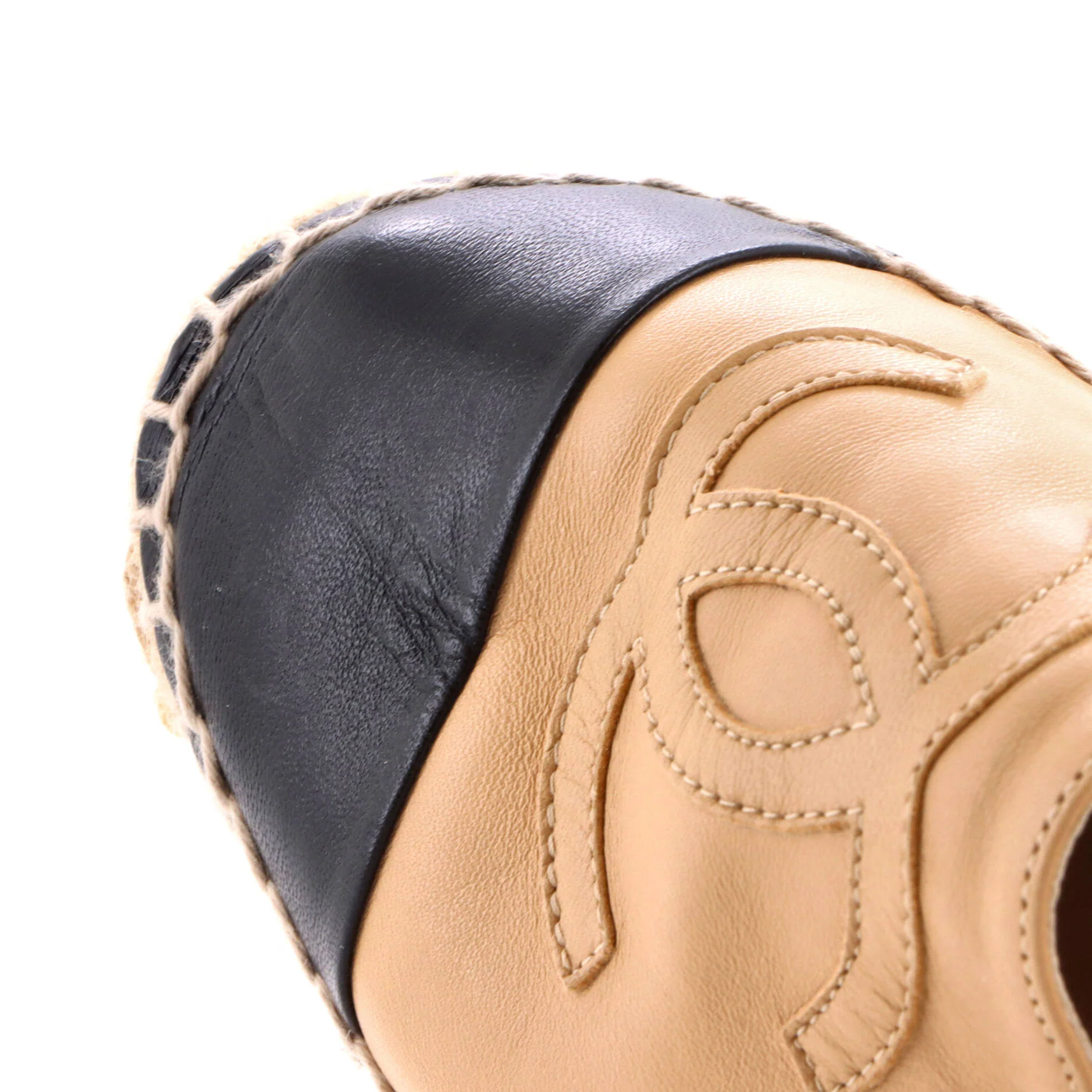 Women's CC Cap Toe Espadrilles Leather - Image 5