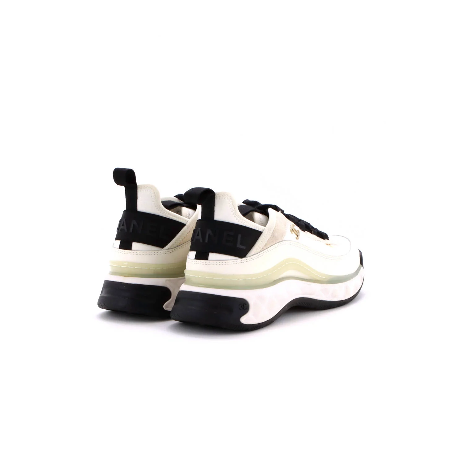 Women's CC Cap Toe Logo Sneakers Suede and Leather - Image 3