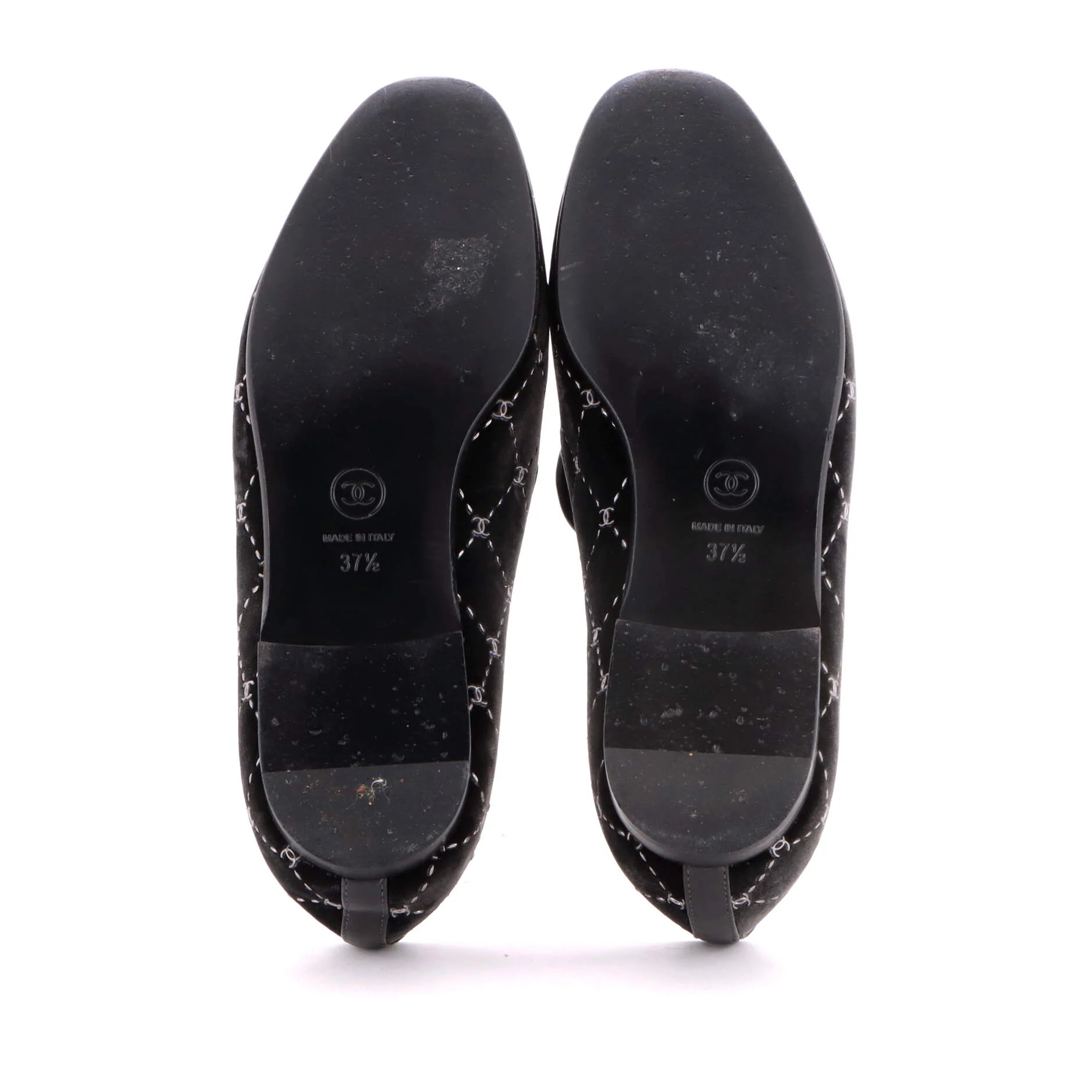 Women's CC Loafers Stitched Velvet - Image 4