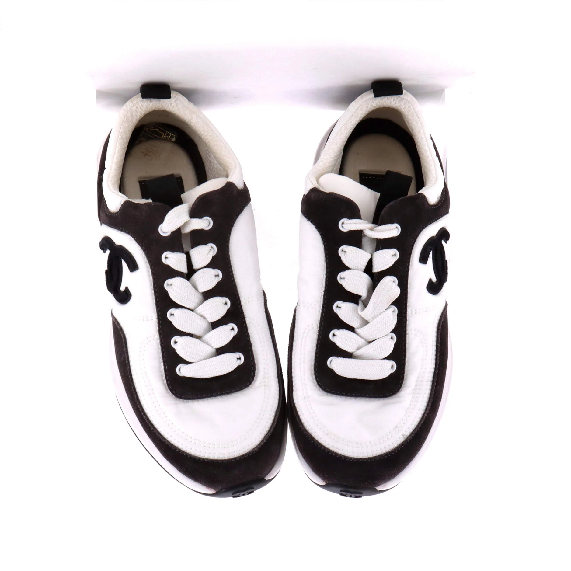 Women's CC Low-Top Sneakers Nylon and Suede - Image 2