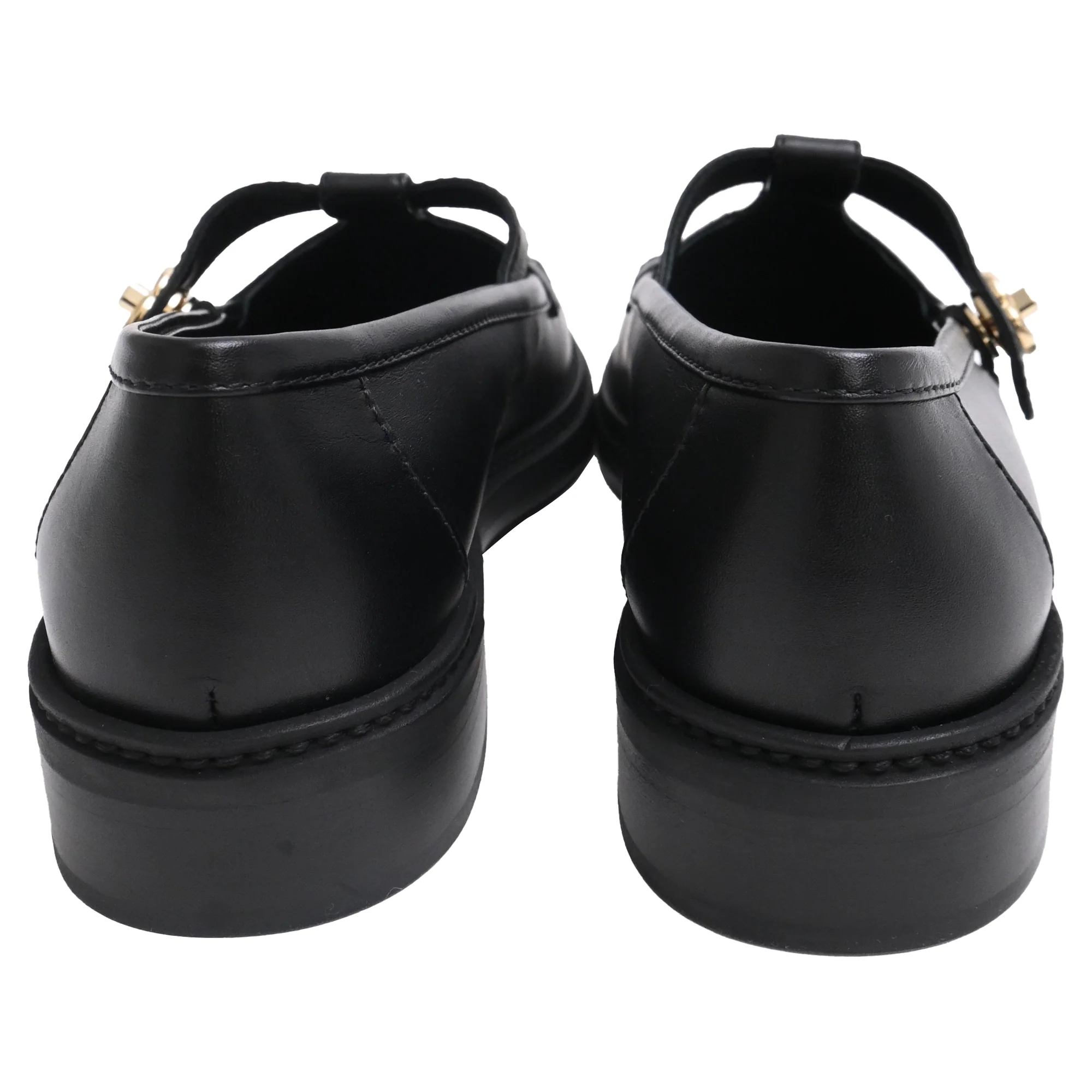 Women's Chanel CC Turnlock Moccasins in Black Calf Leather - Image 3