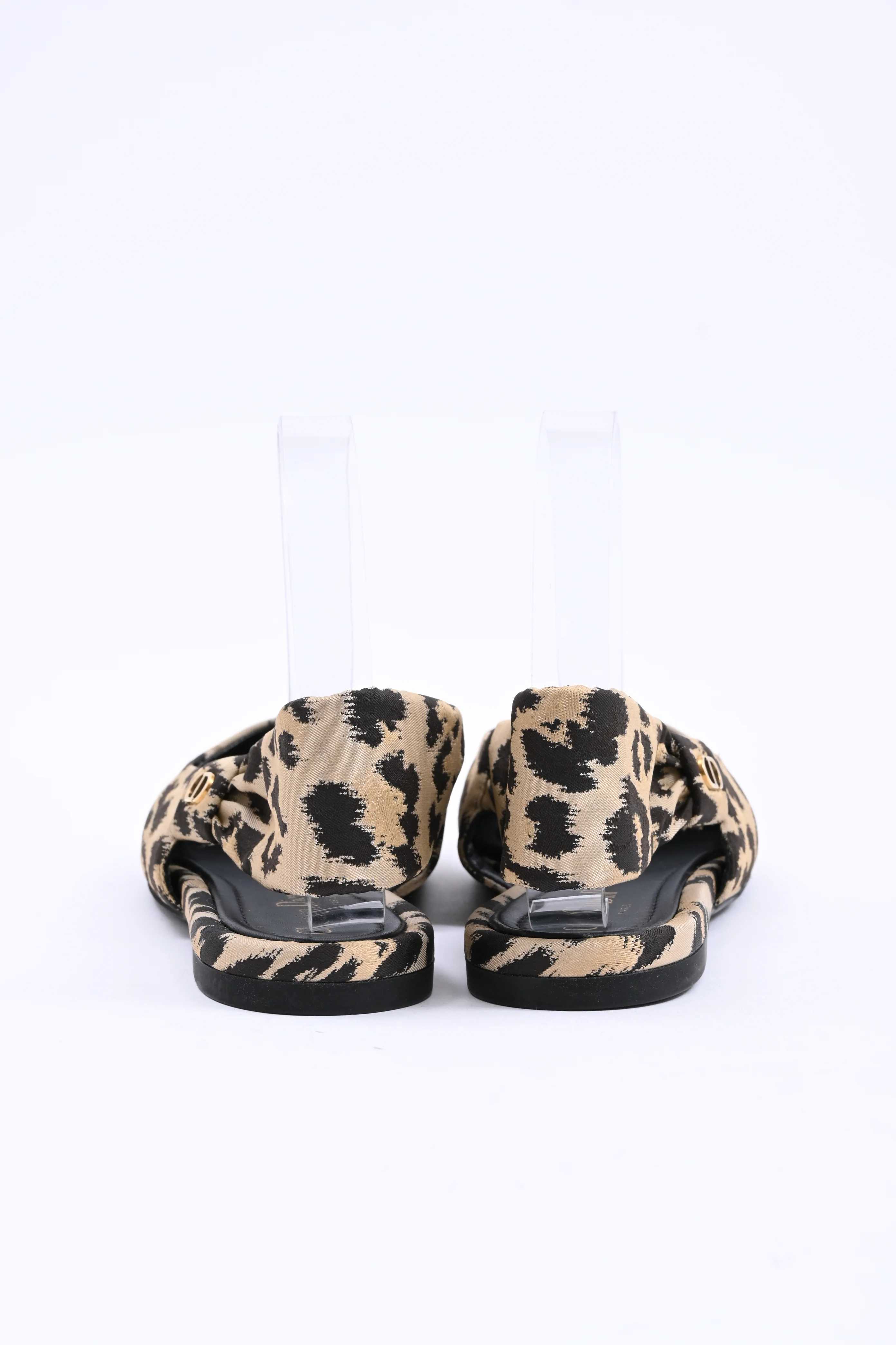 Women's Dior Slingback Flats in Animal Print Nylon - Image 6