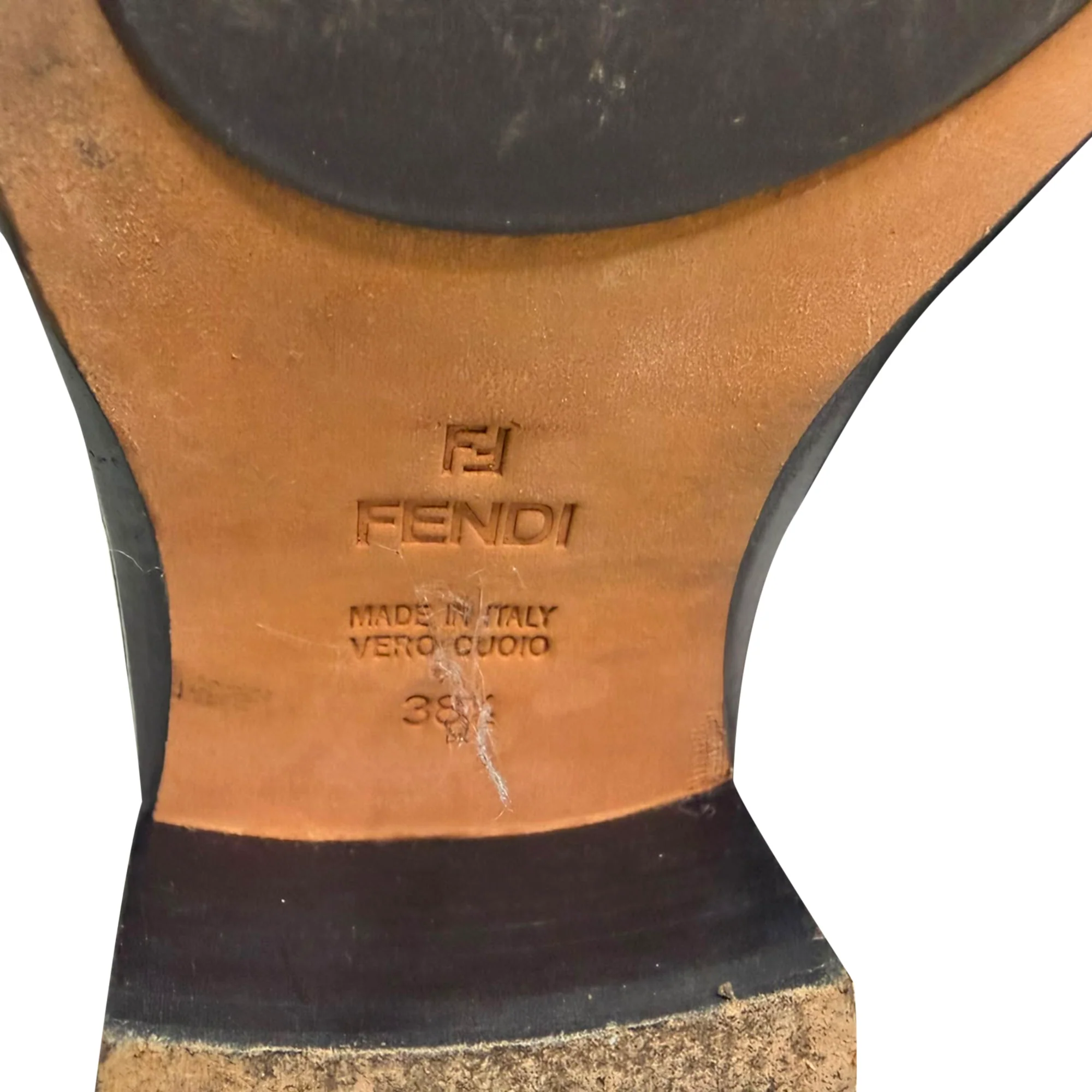 Women's Fendi Riding Boots in Black Patent Leather - Image 8