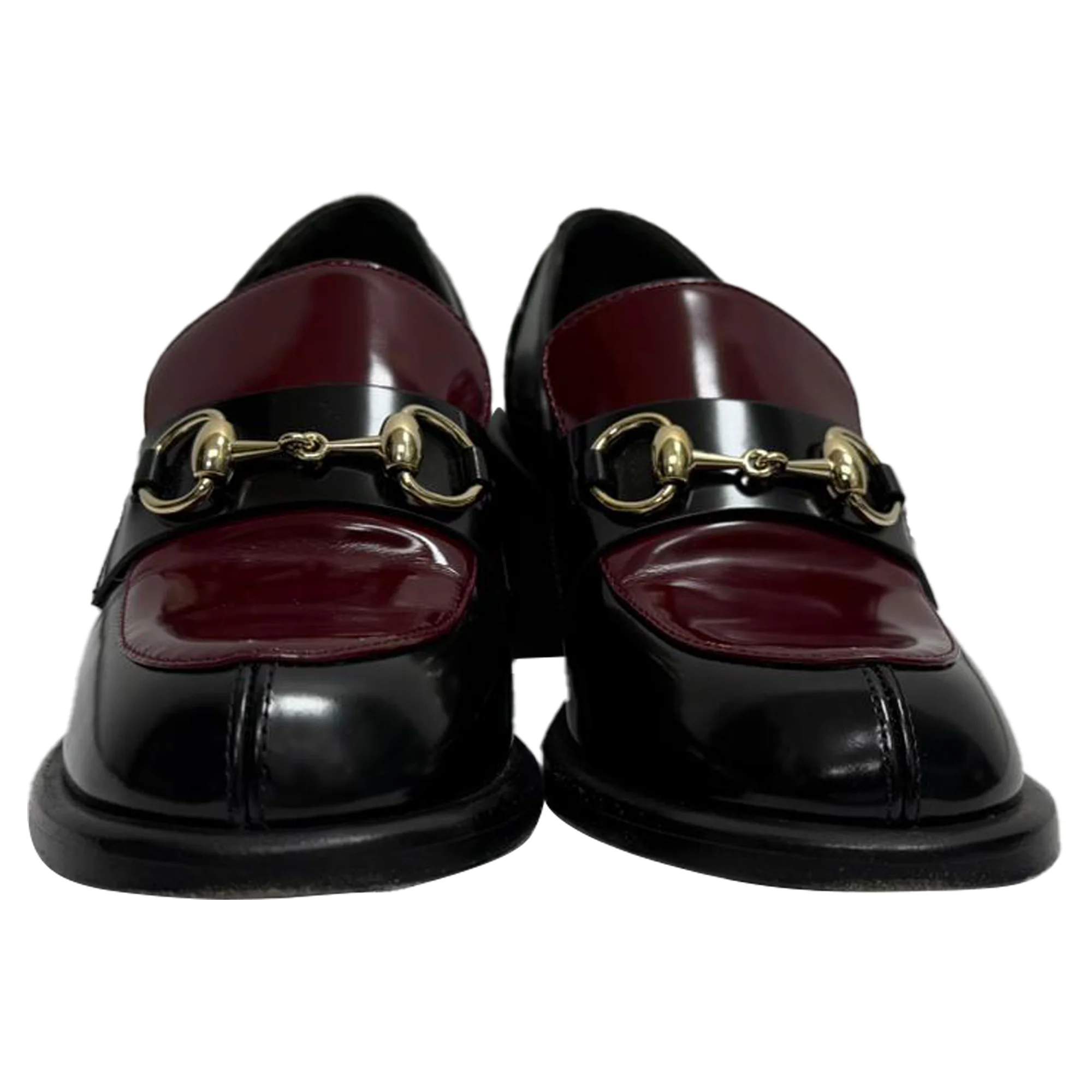 Women's Gucci Horsebit Loafers ni Black Leather - Image 2