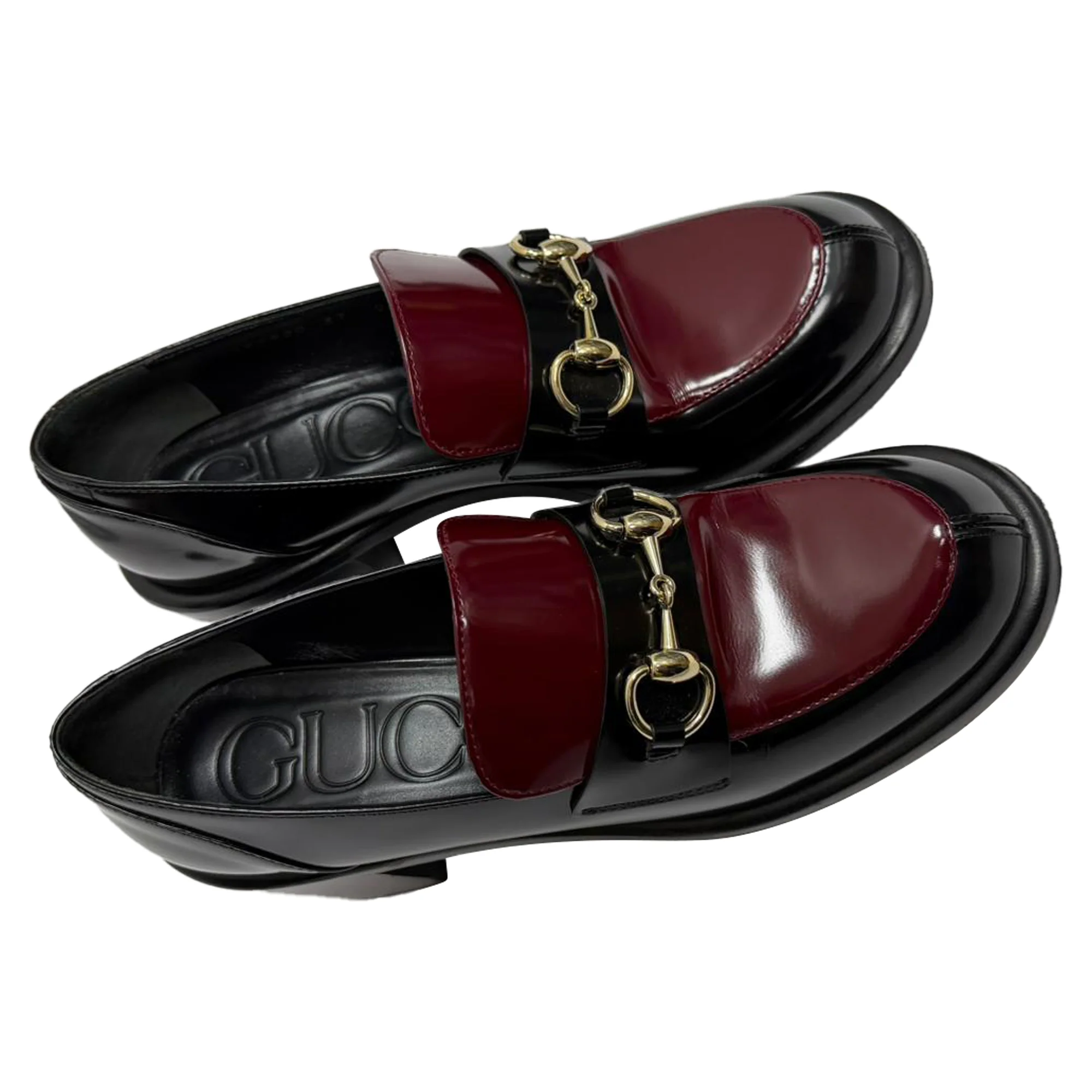 Women's Gucci Horsebit Loafers ni Black Leather - Image 8