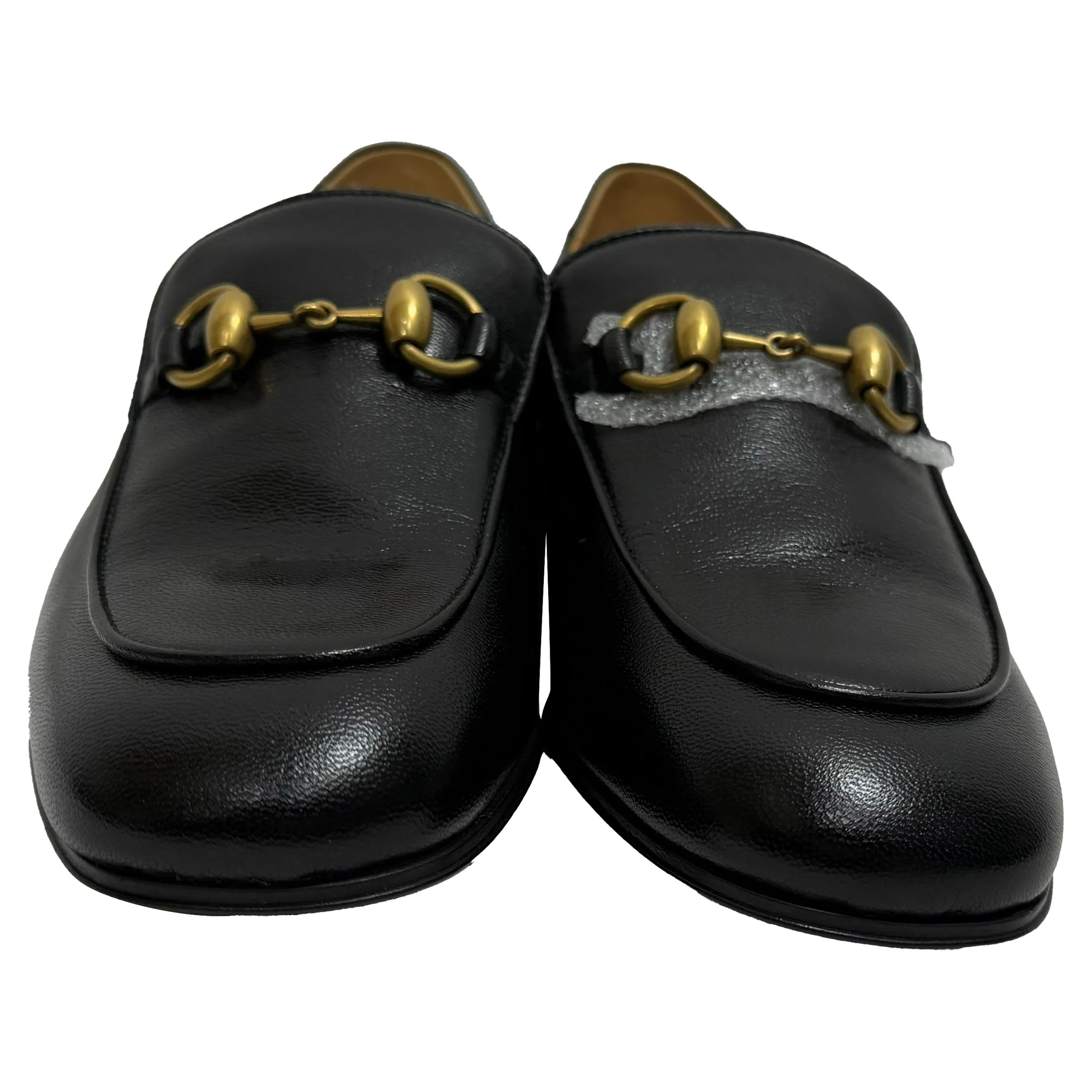 Women's Gucci Horsebit Slip On Loafers in Black Leather - Image 2