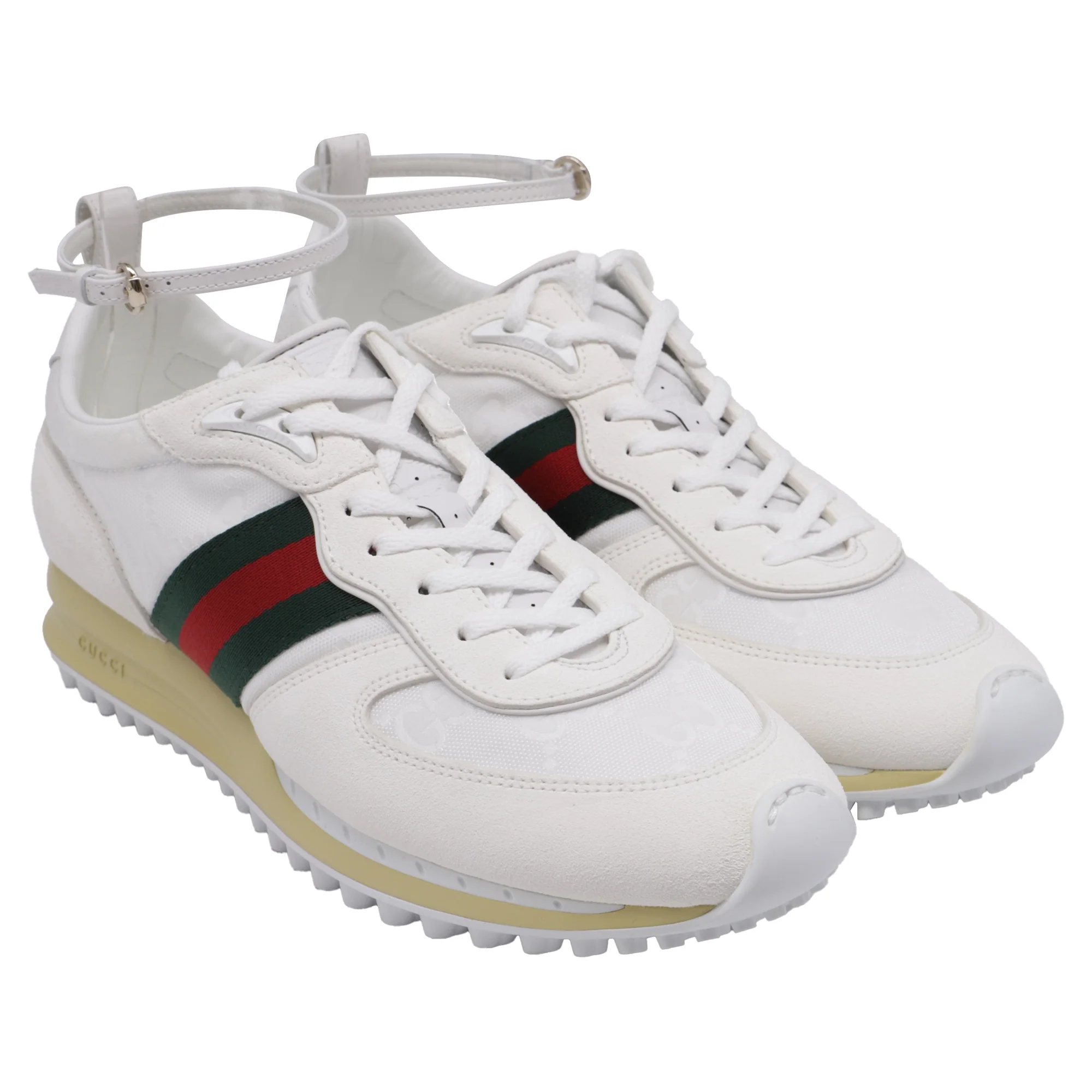 Women's Gucci Re-Motion Sneakers in White Leather - Image 3