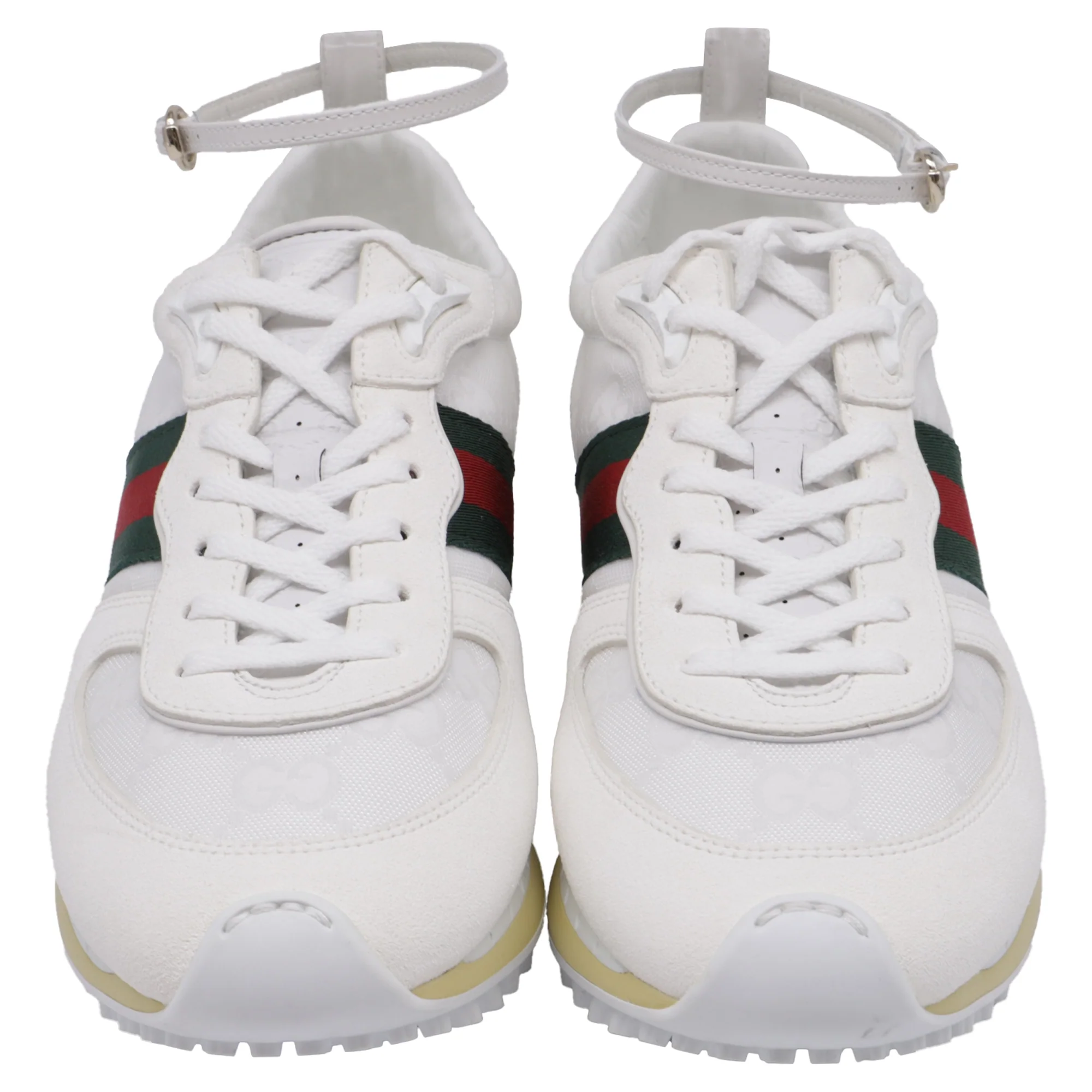 Women's Gucci Re-Motion Sneakers in White Leather - Image 4