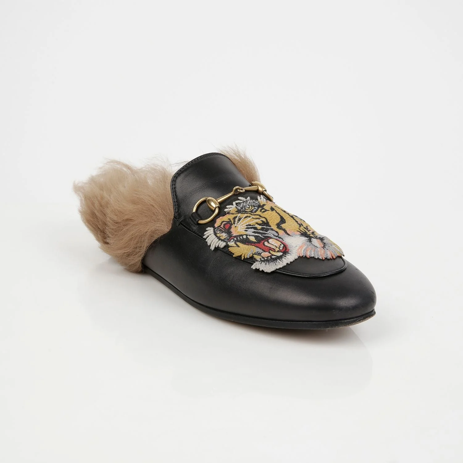 Women's Tiger Patch Print Town Mule Loafers - Image 2