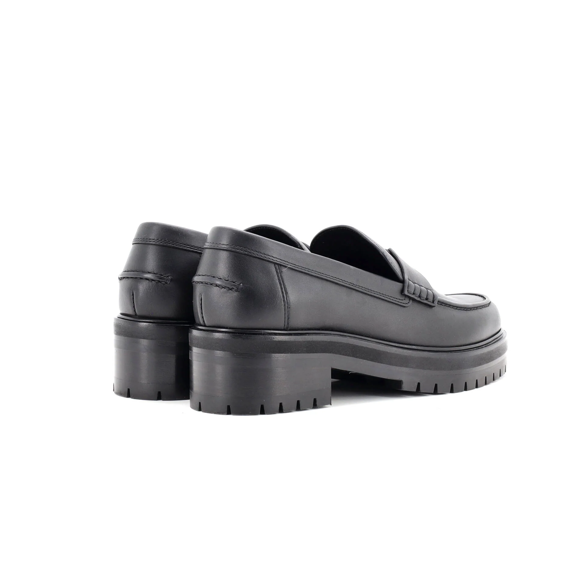 Women's Hitch Platform Loafers Leather - Image 3