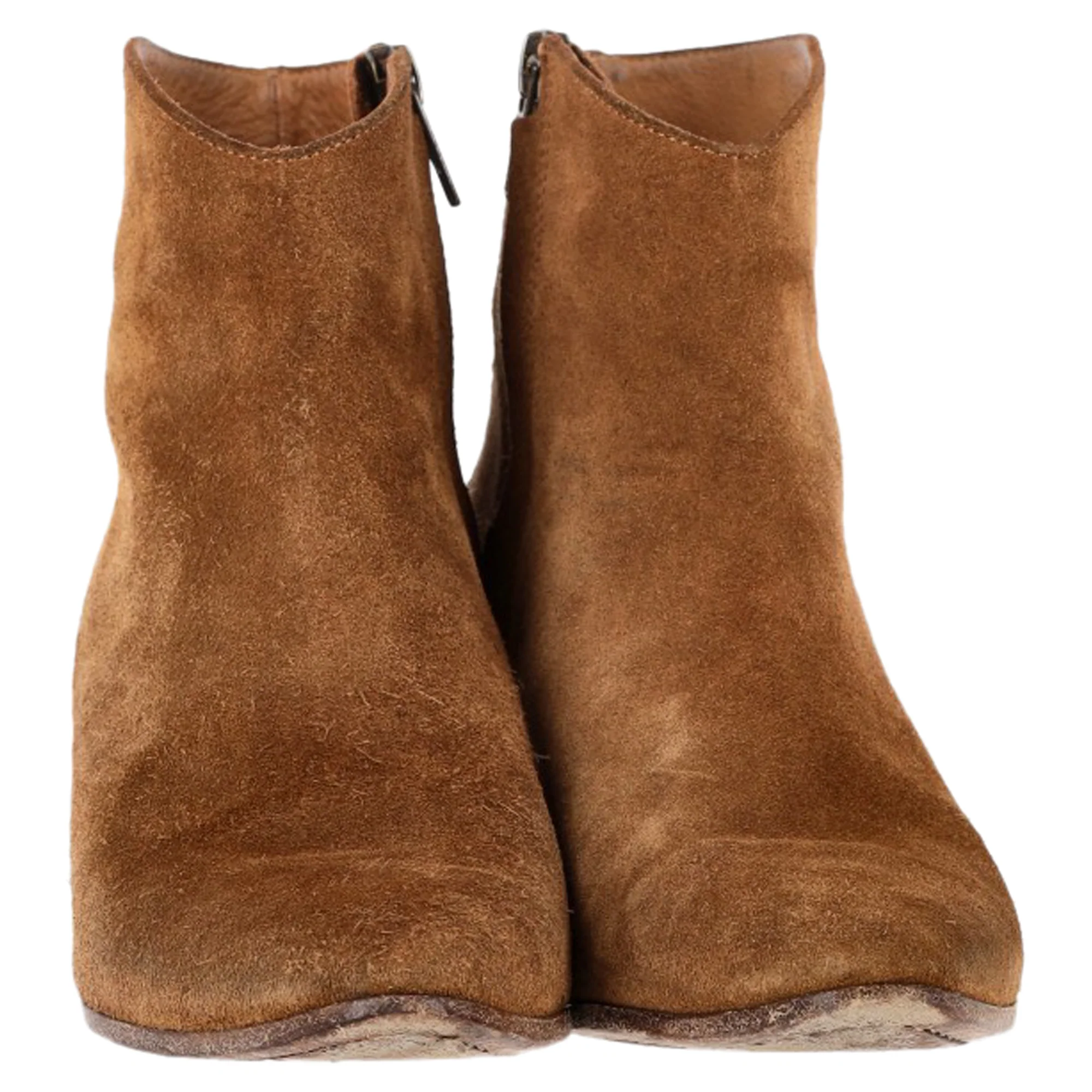 Women's Isabel Marant Dacken Ankle Boots in Brown Suede - Image 2