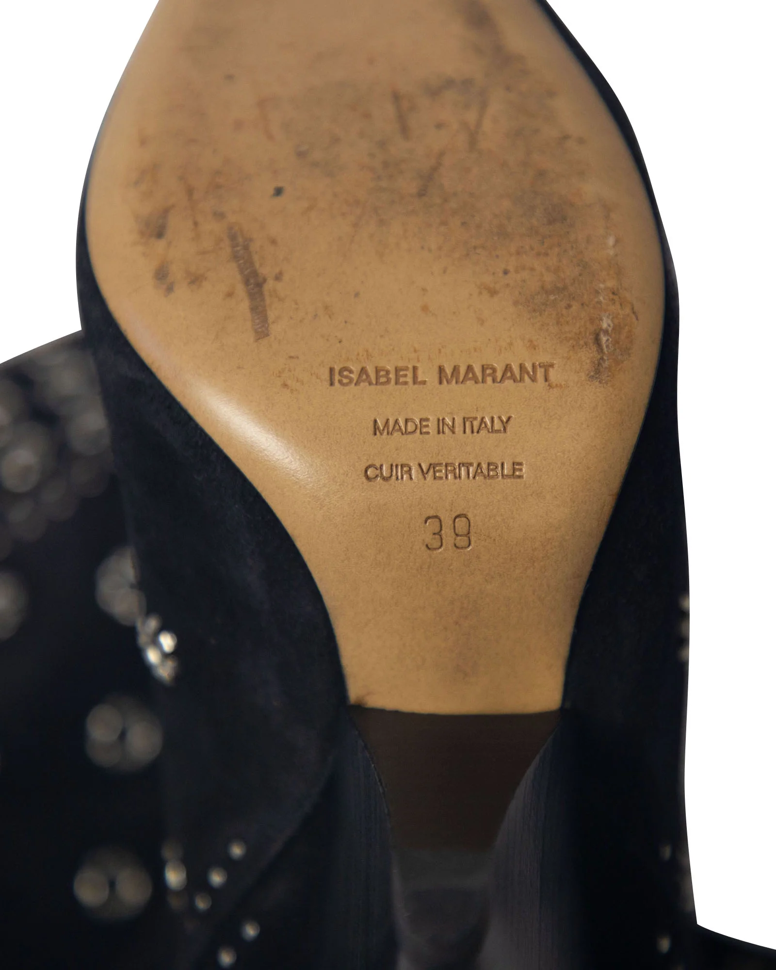 Women's Isabel Marant Lakky 90 Eyelet Boots in Black Suede - Image 6