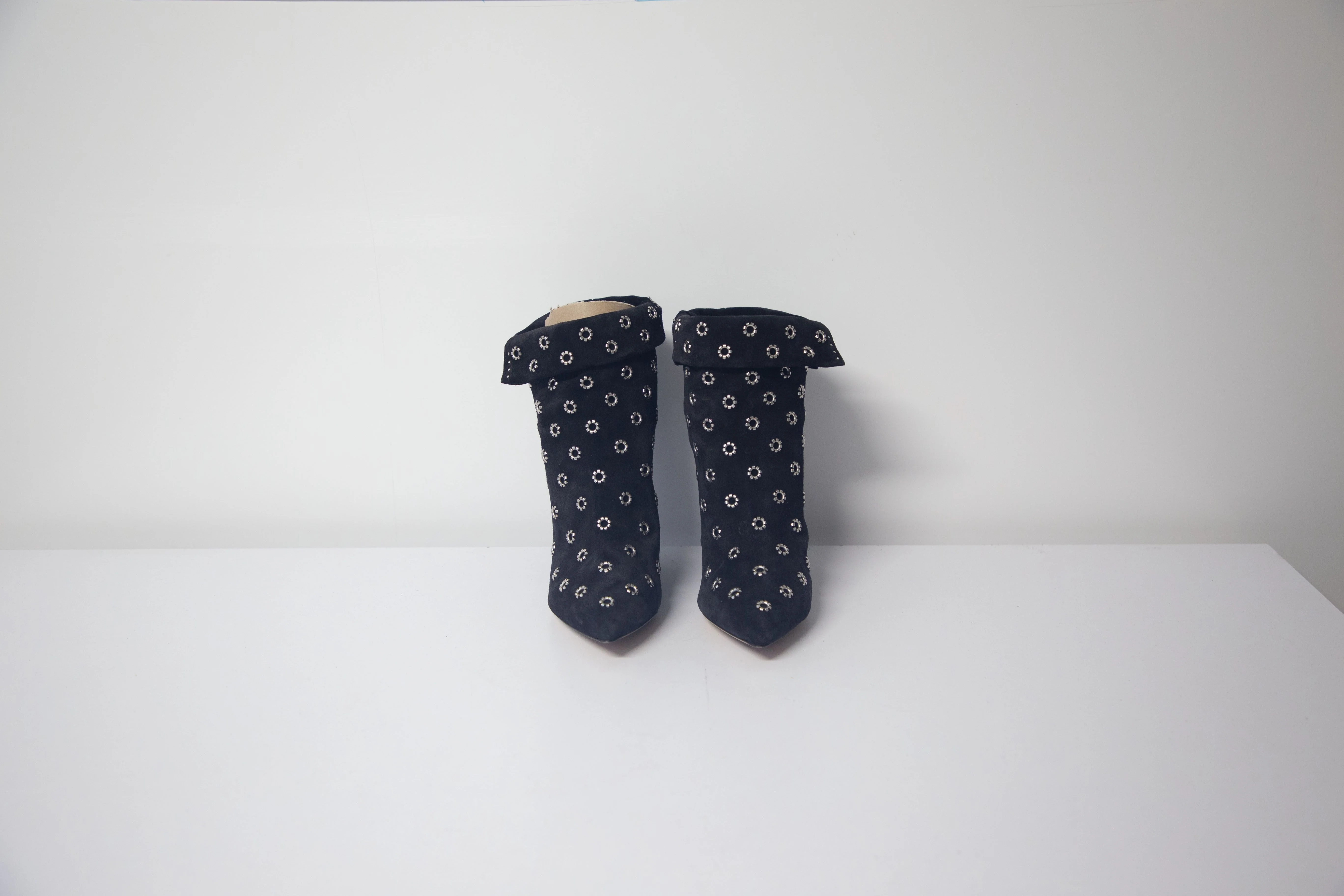 Women's Isabel Marant Lakky 90 Eyelet Boots in Black Suede - Image 8