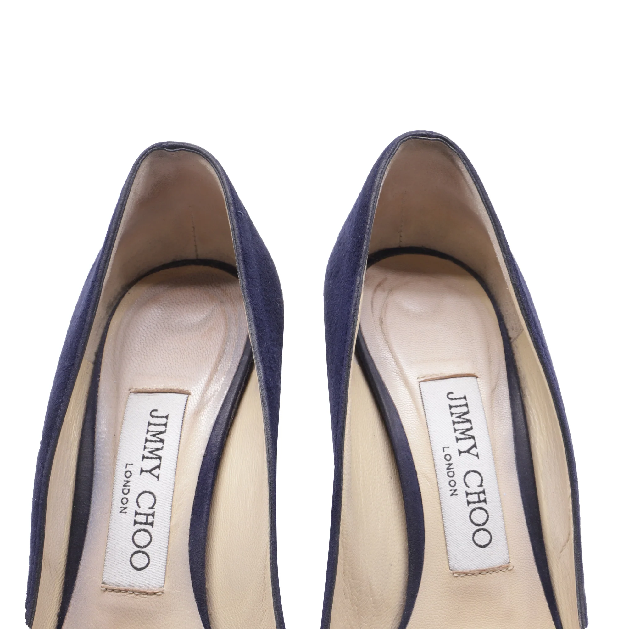 Women's Jimmy Choo Romy Pumps in Navy Blue Suede - Image 9