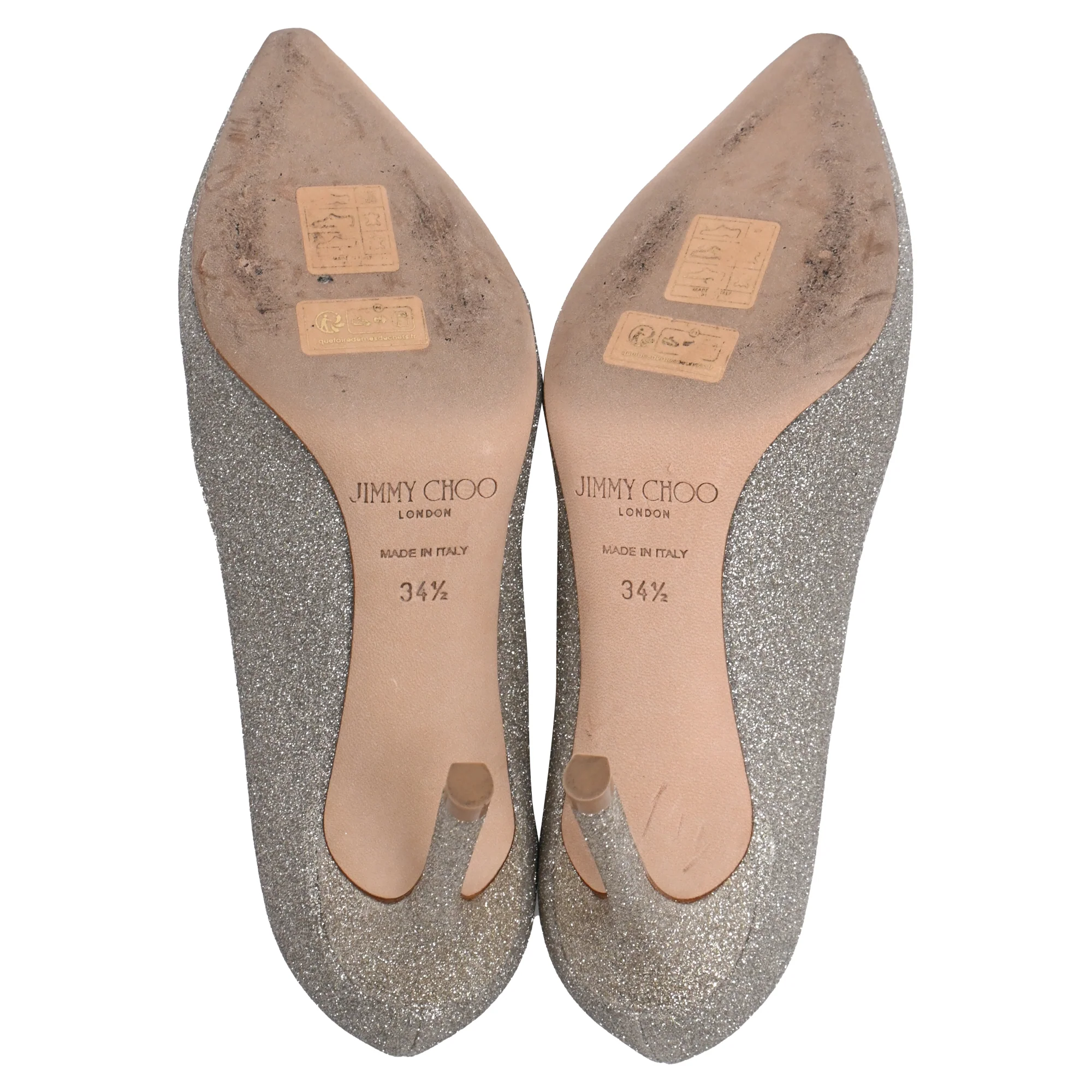 Women's Jimmy Choo Romy Pumps in Silver Glitter - Image 6