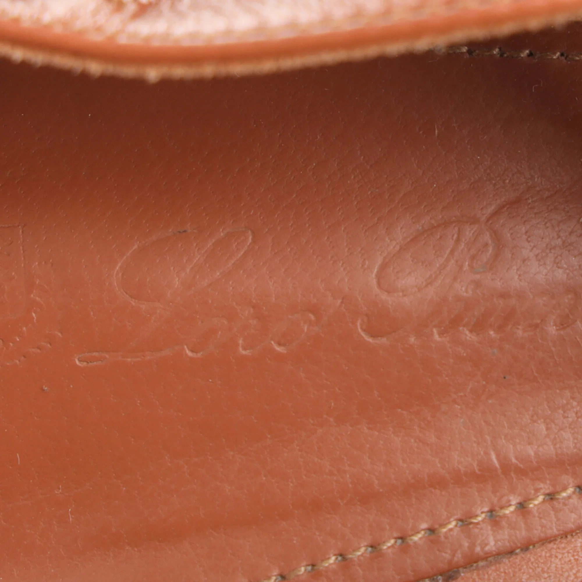 Women's Loro Piana Ankle Strap Sandals in Brown Leather - Image 9