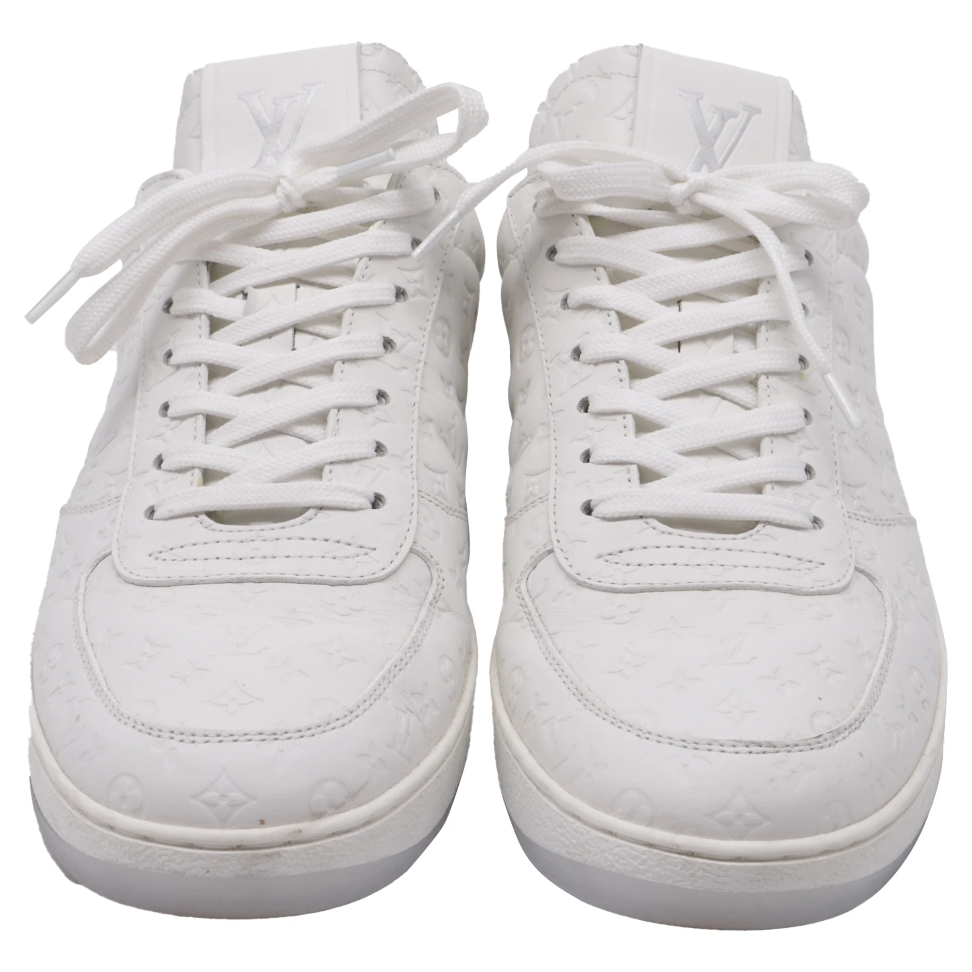 Men's Louis Vuitton Rivoli Sneakers in White Leather - Image 2