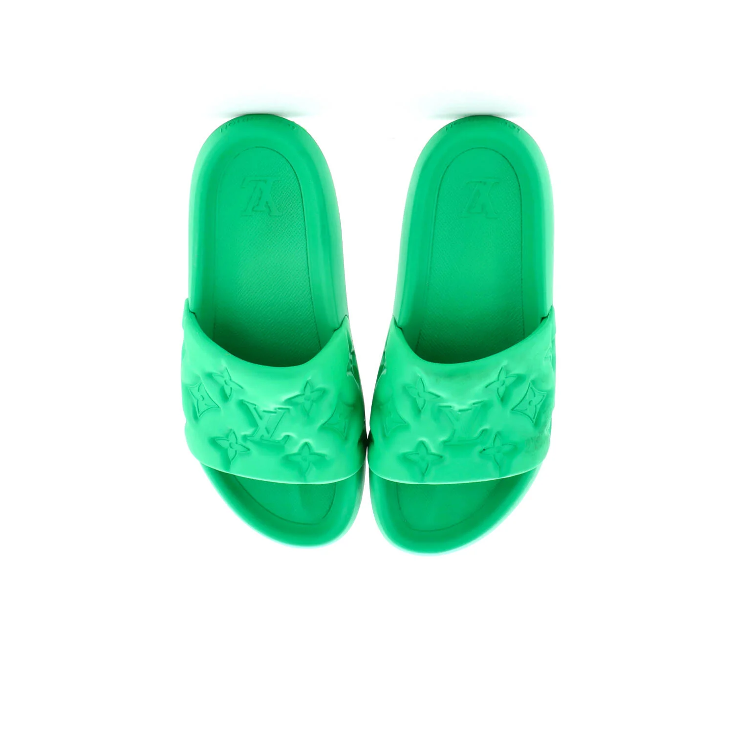 Men's Waterfront Mule Sandals Monogram Embossed Rubber - Image 2