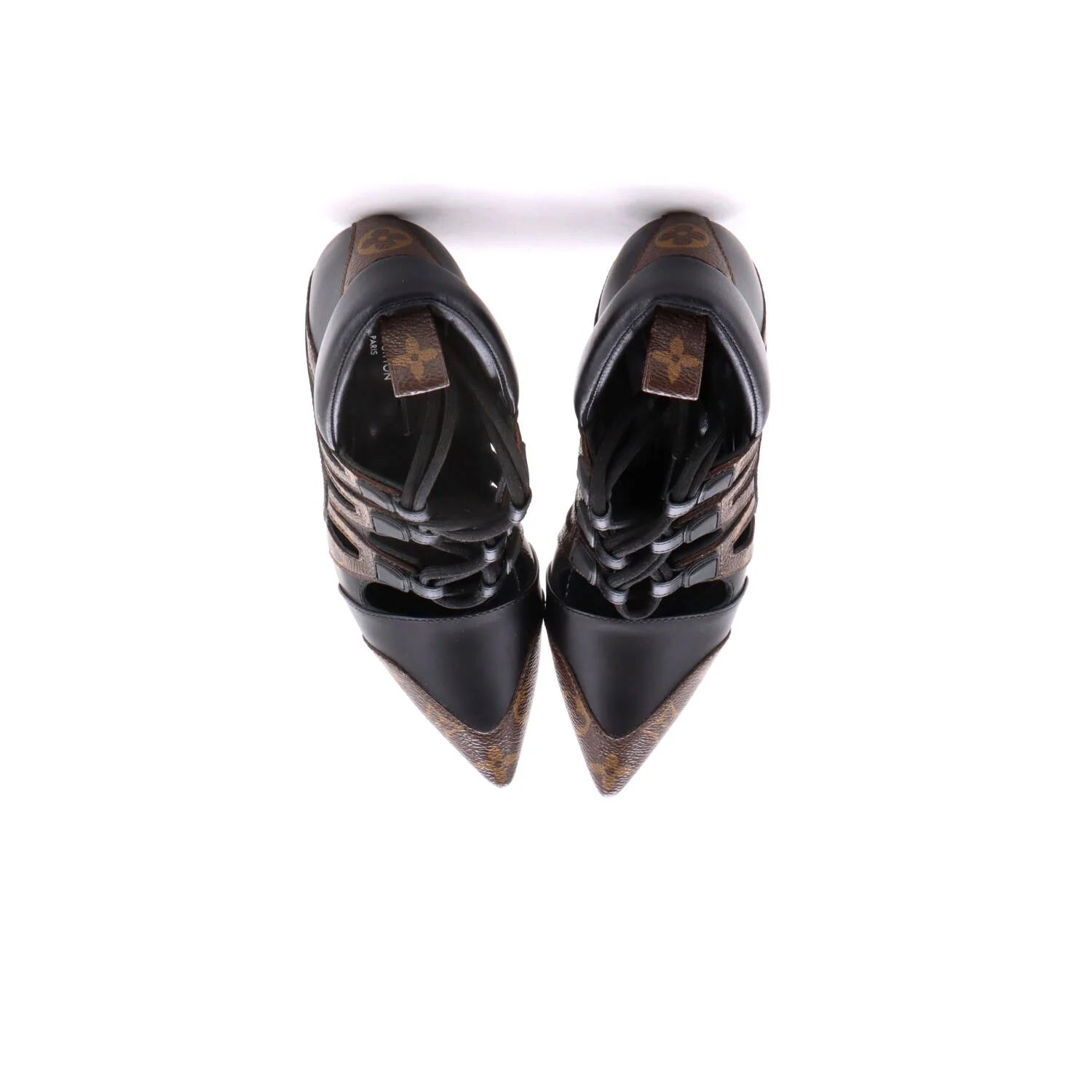 Women's Streamline Pumps Leather and Monogram Canvas - Image 2