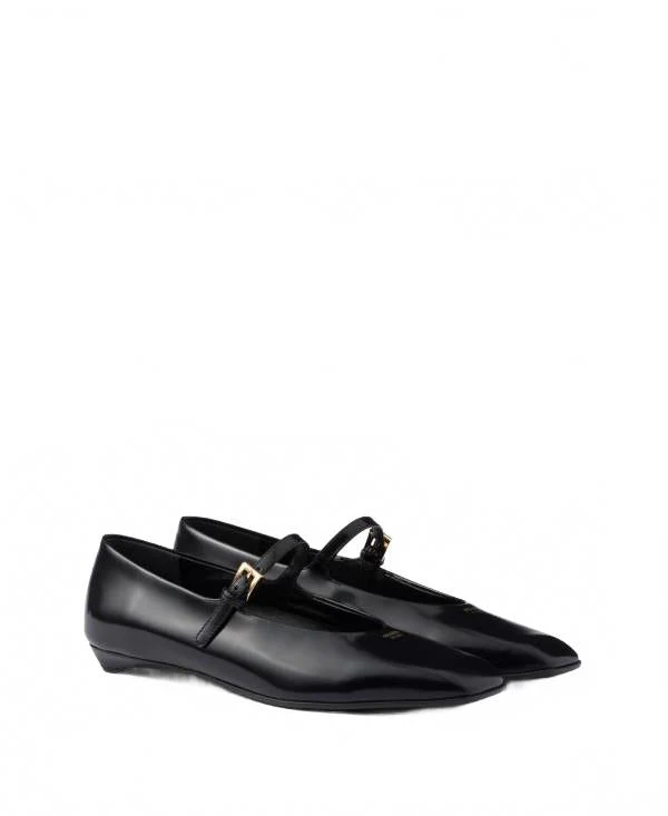 Women's Brushed Leather Mary Jane Ballerina - Image 3