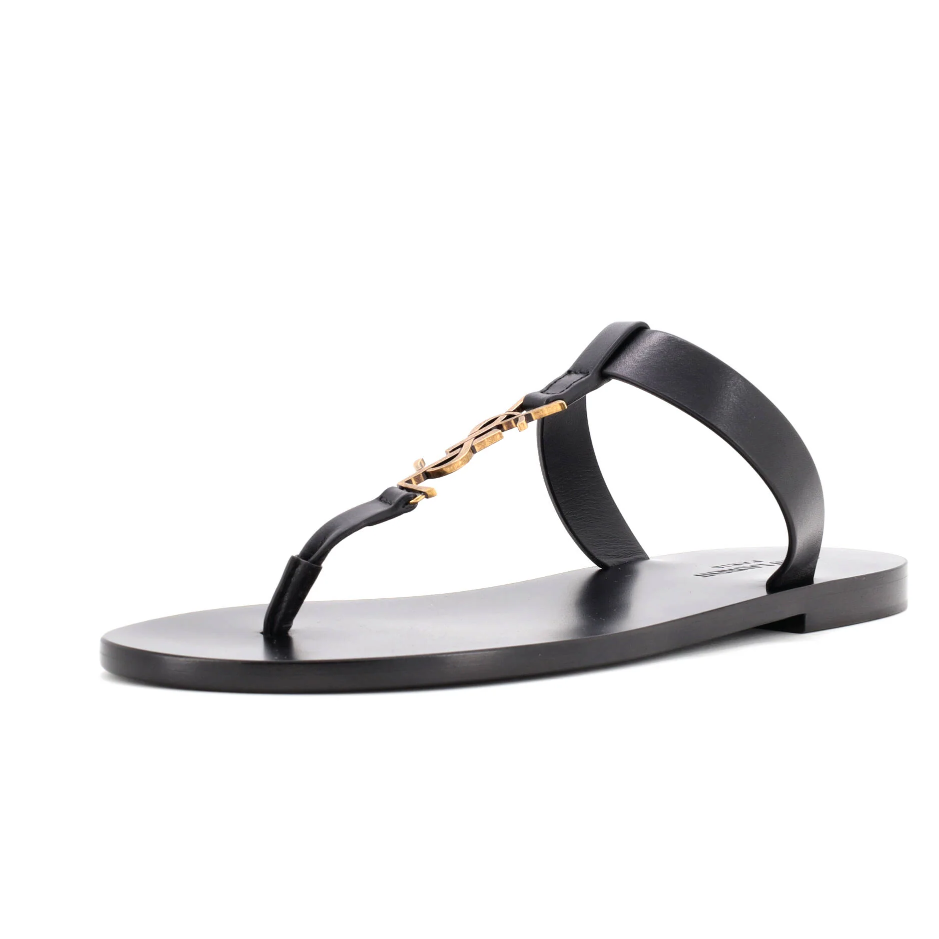 Men's Cassandra Thong Flat Sandals Leather