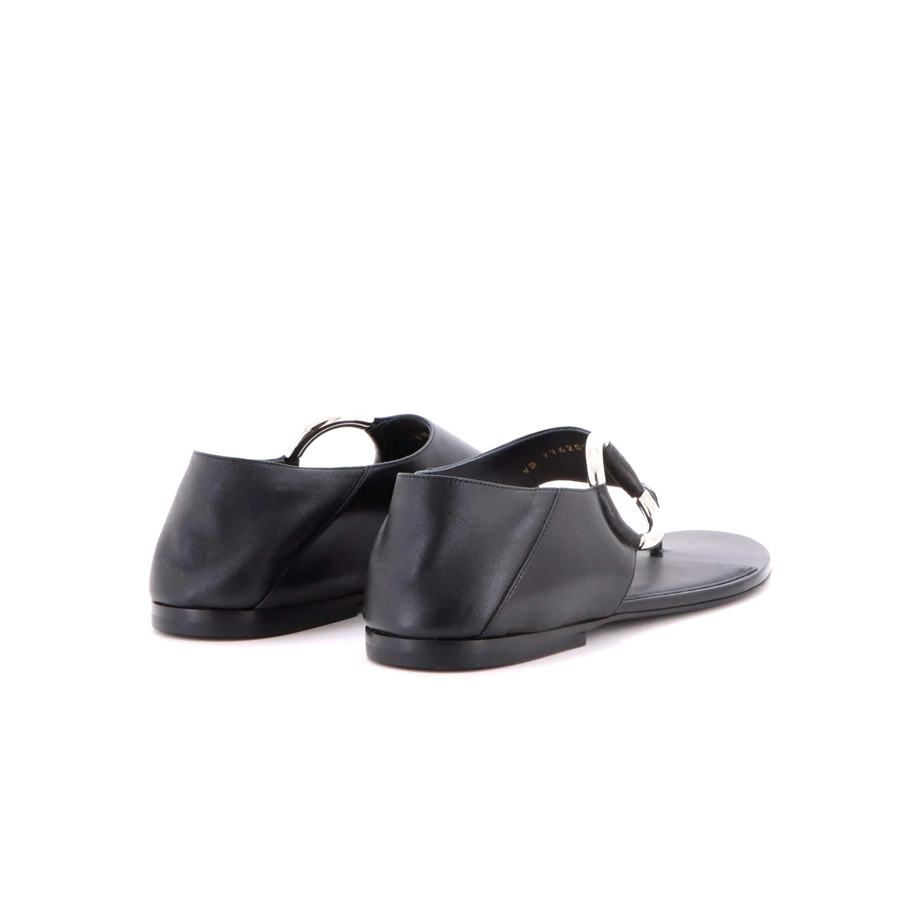 Women's Ring Flat Sandals Leather - Image 3