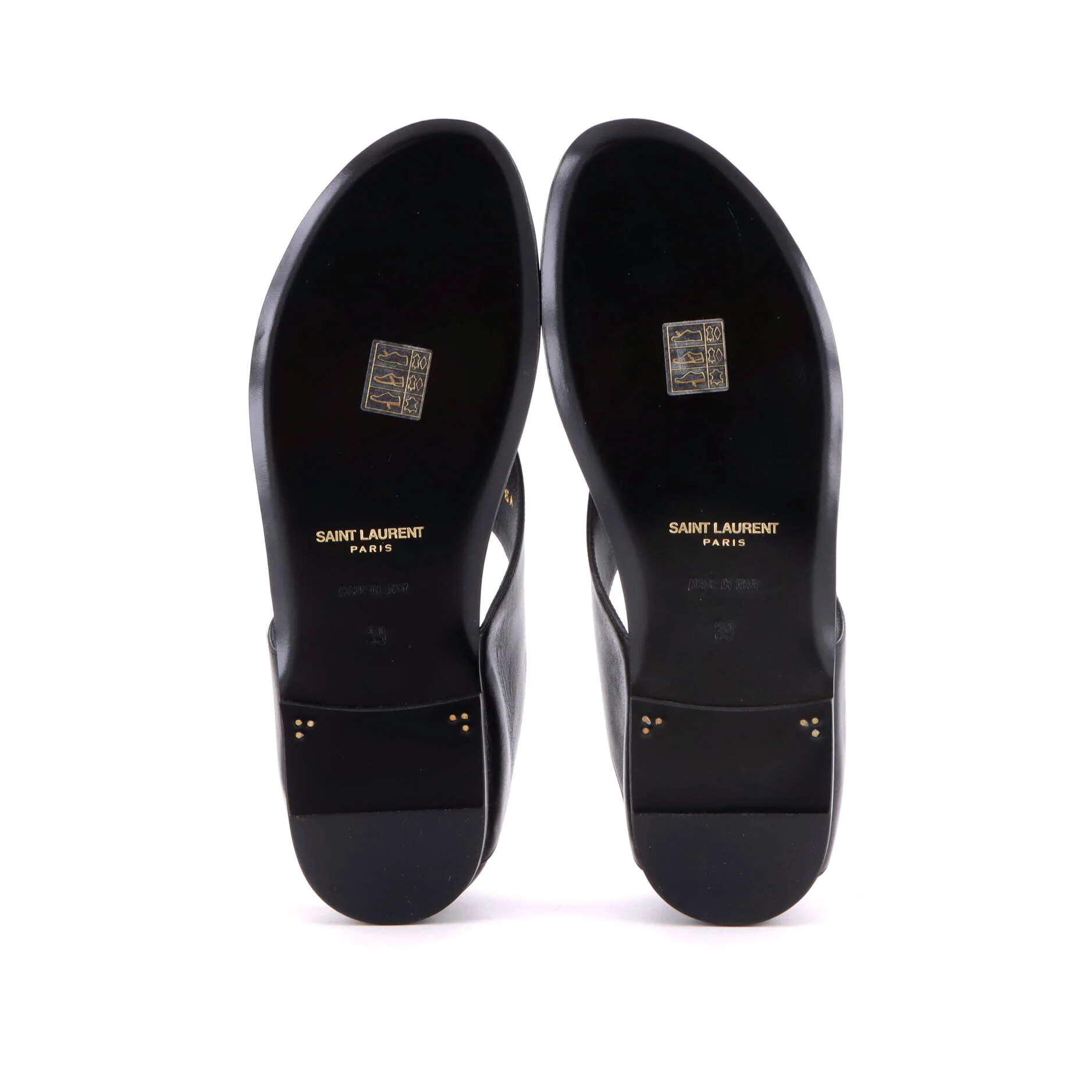 Women's Ring Flat Sandals Leather - Image 4