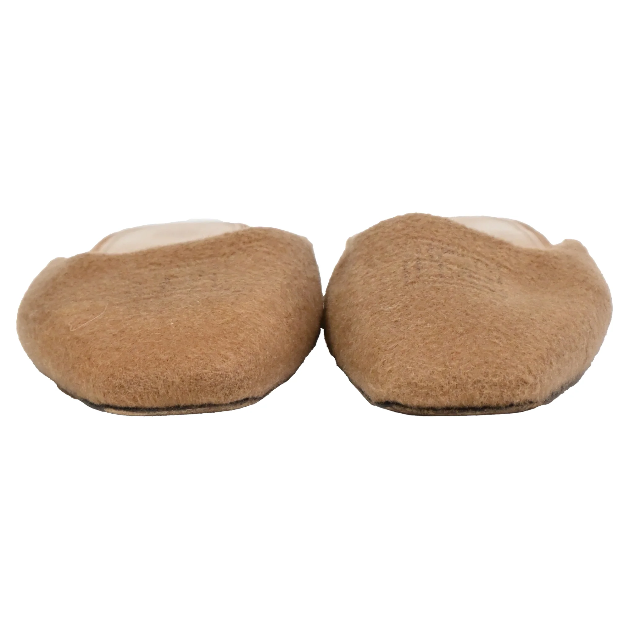 Women's Toteme Flat Mules in Beige Cashmere - Image 2