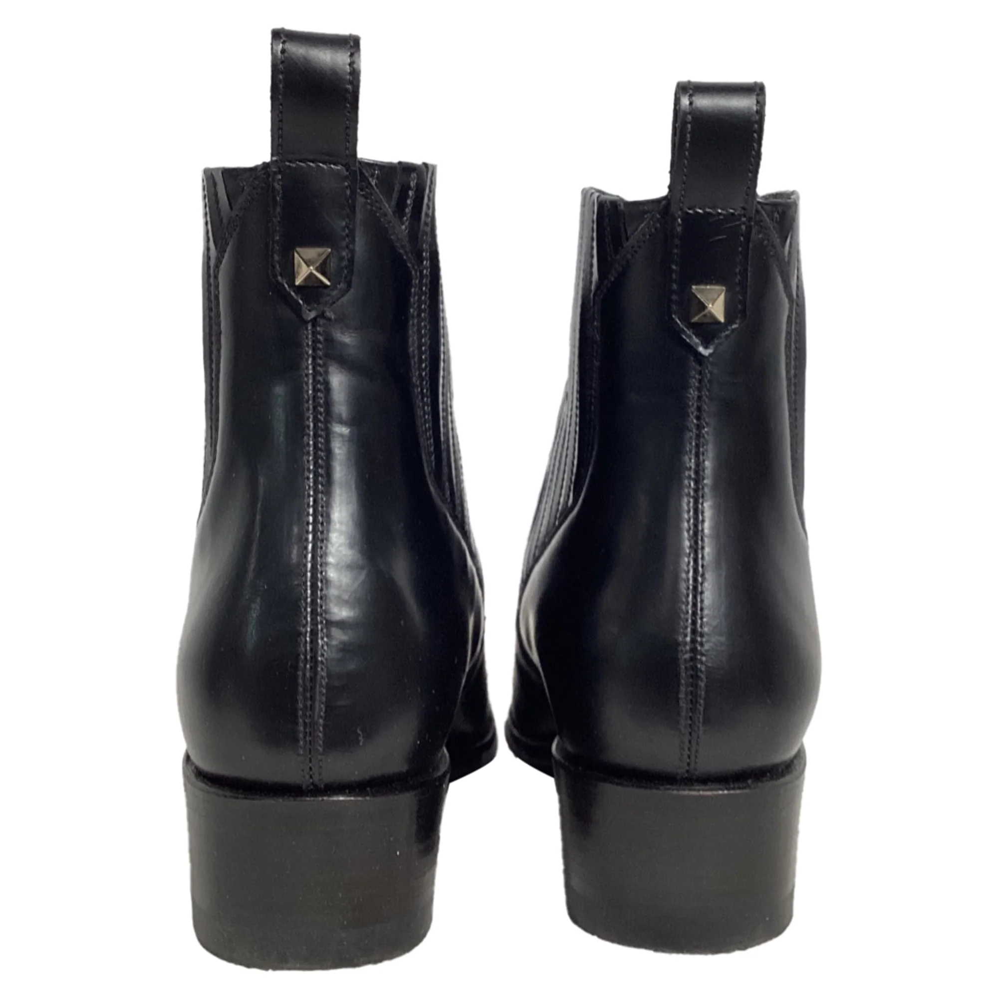 Women's Valentino Garavani Ranch Ankle Cowboy Boots in Black Calf Leather - Image 3