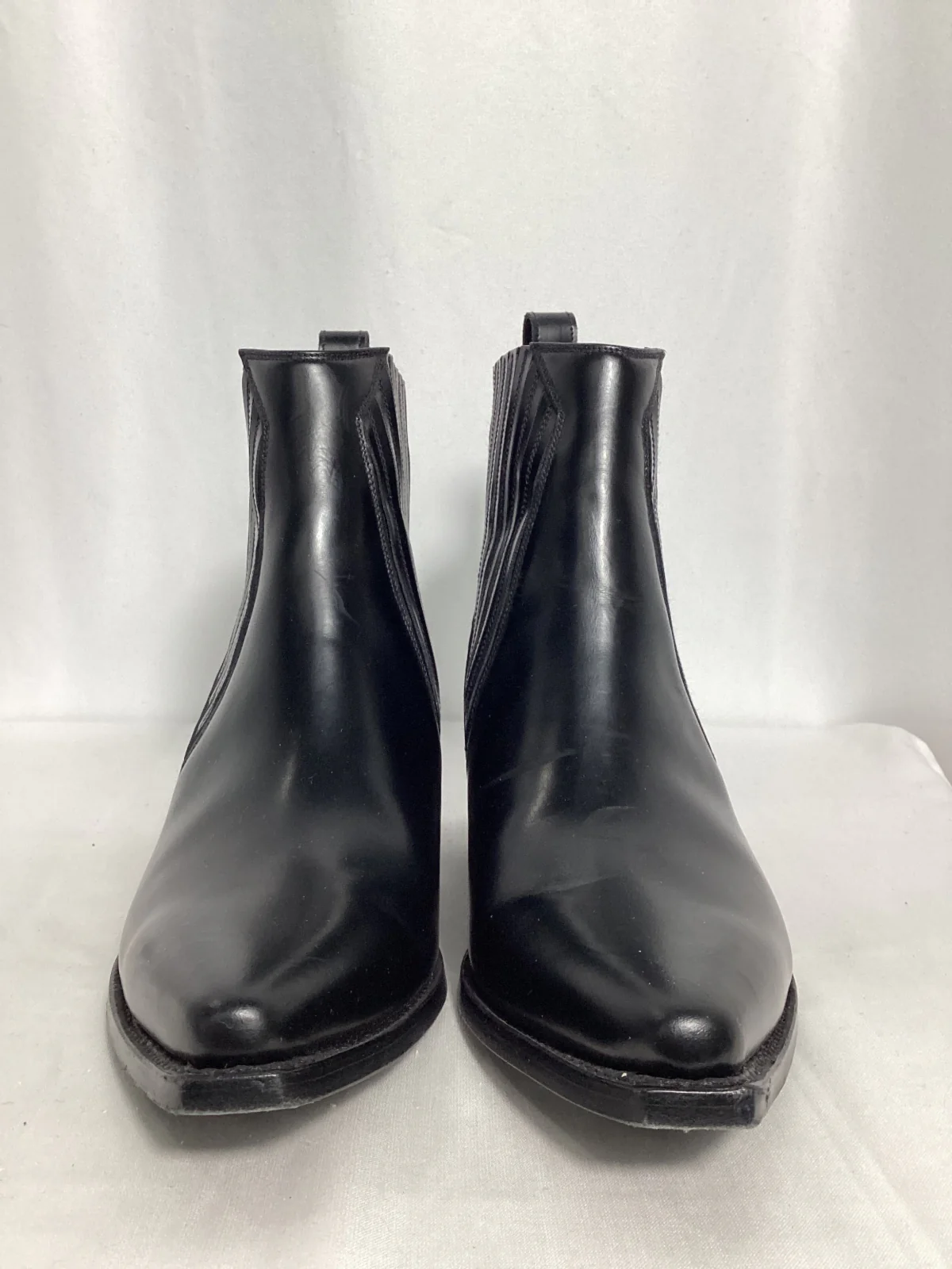 Women's Valentino Garavani Ranch Ankle Cowboy Boots in Black Calf Leather - Image 9