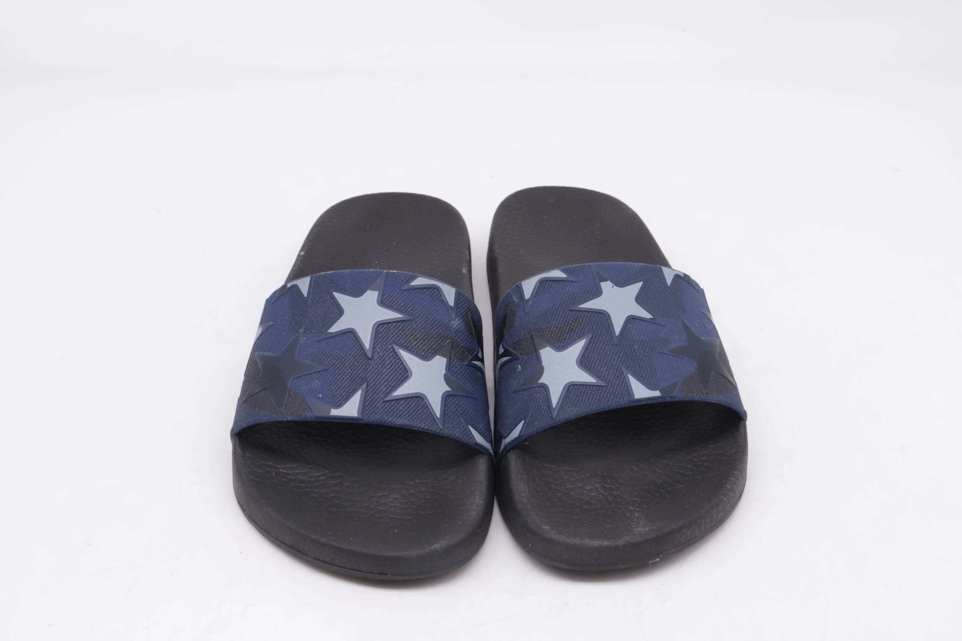 Women's Valentino Denim Stars Slide Sandals in Blue Rubber - Image 10