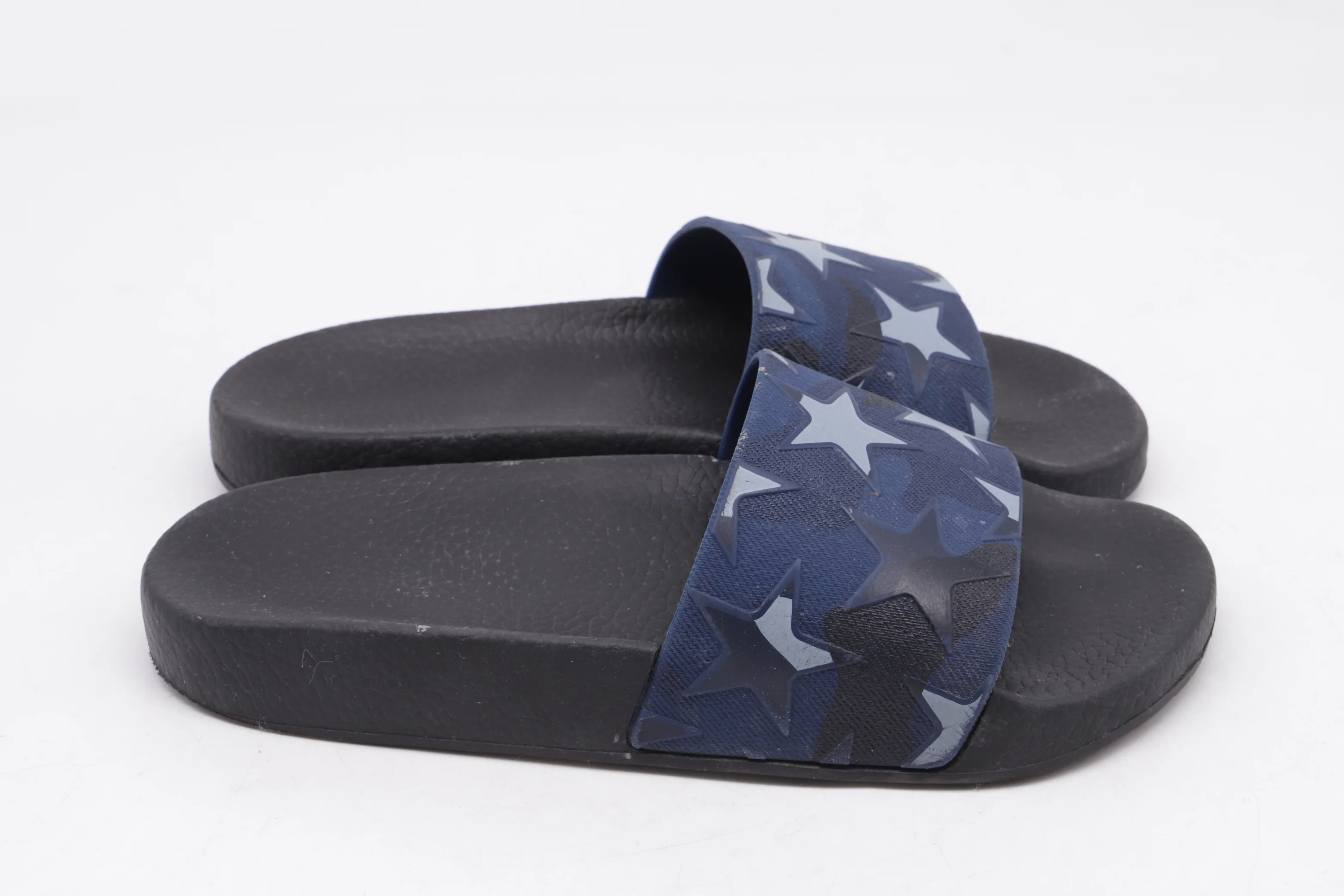 Women's Valentino Denim Stars Slide Sandals in Blue Rubber - Image 9