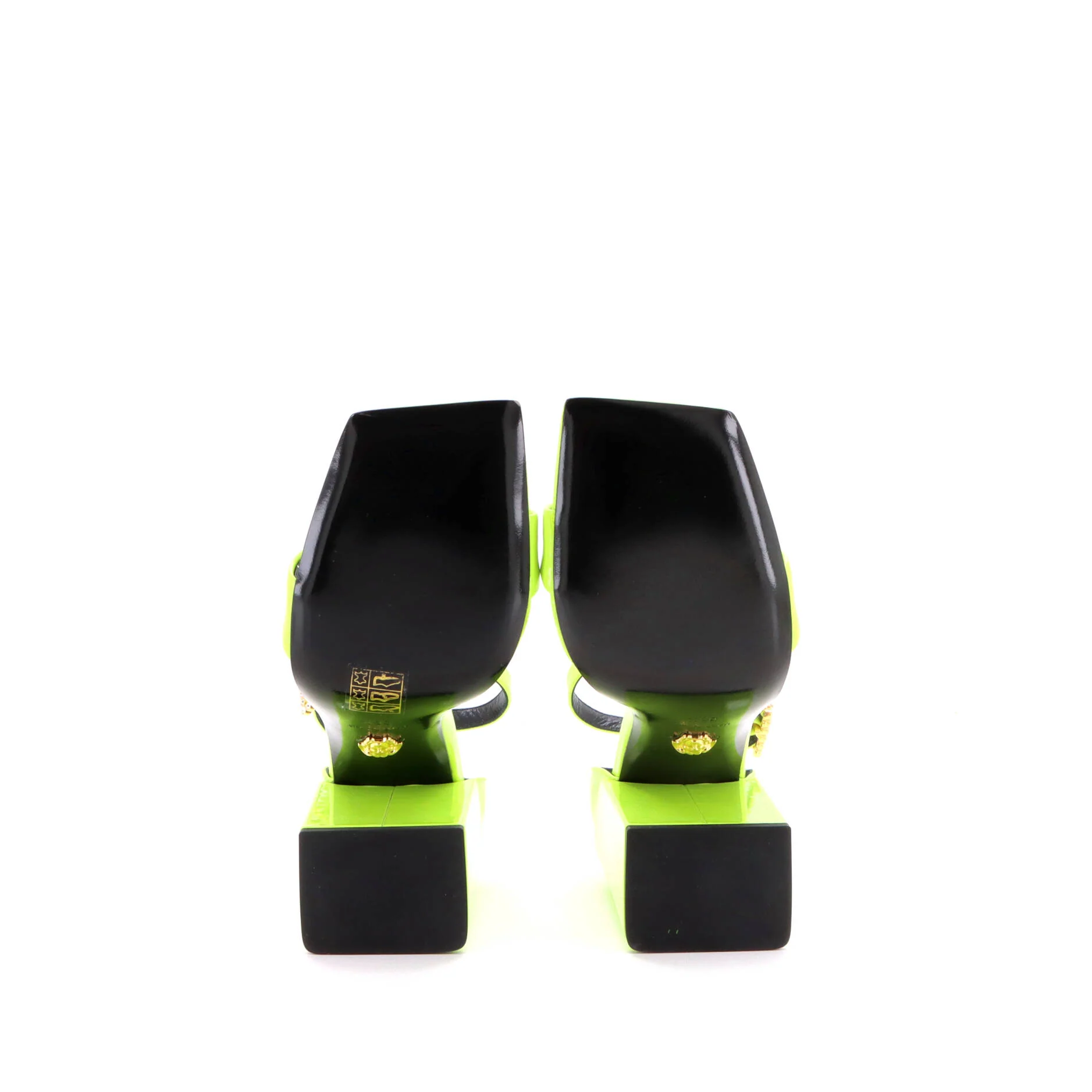 Women's Ankle Strap Block Heel Pumps Patent - Image 4