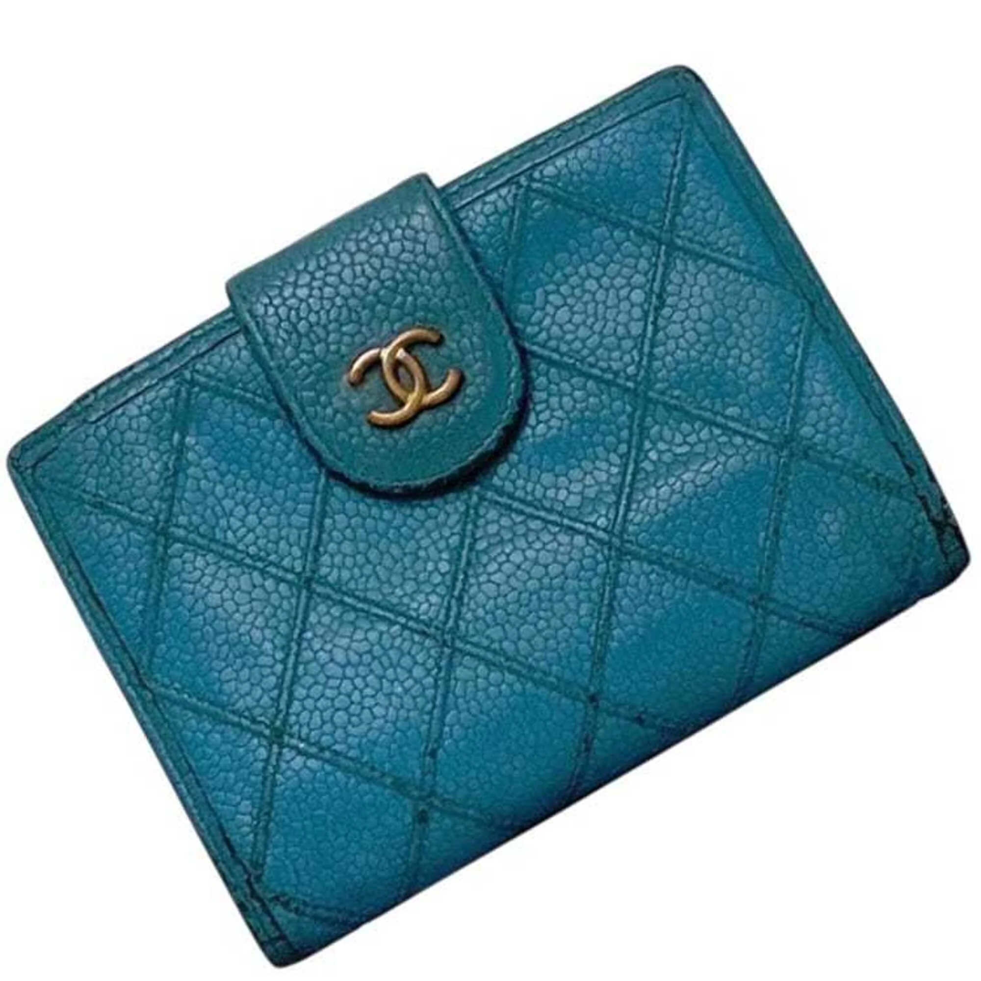 CC Compact Classic Flap Wallet Quilted Caviar - Image 2