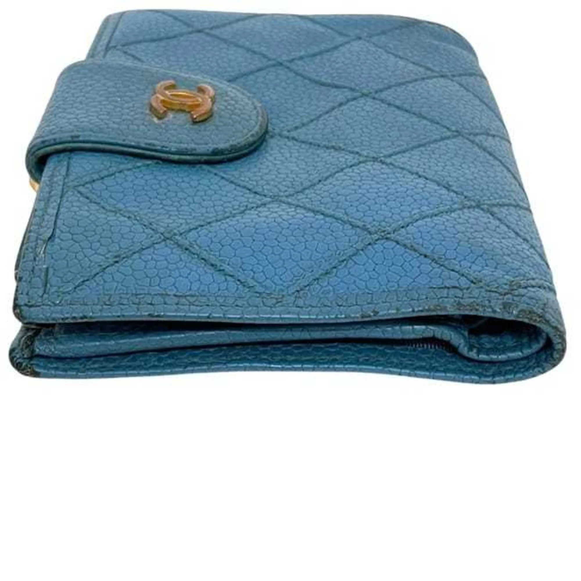 CC Compact Classic Flap Wallet Quilted Caviar - Image 9