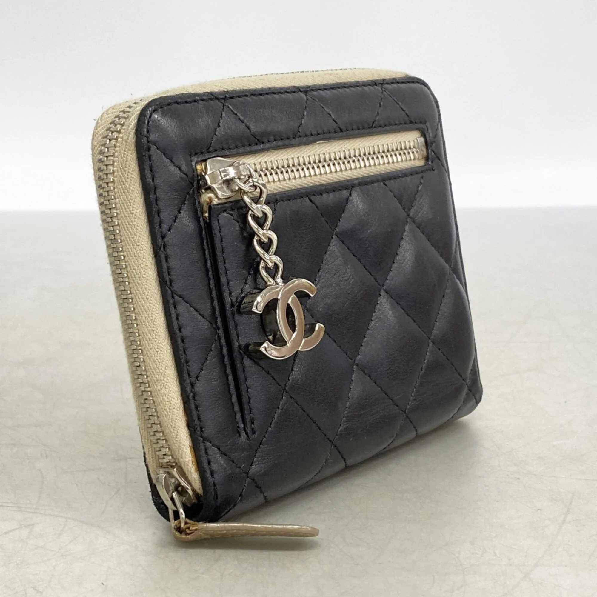 CC Compact Classic Flap Wallet Quilted Lambskin - Image 2