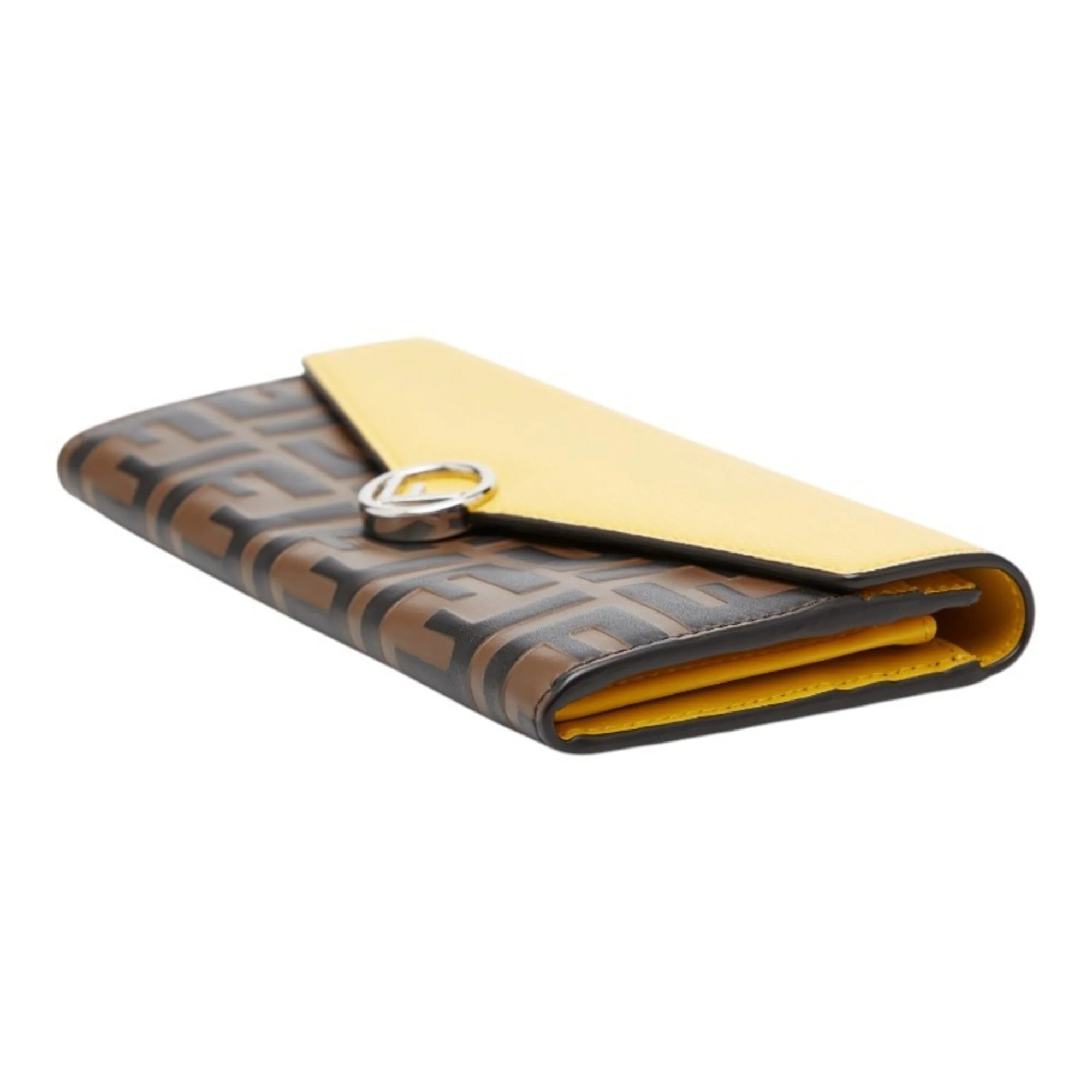Continental Envelope Wallet Leather with Zucca Embossed Detail - Image 4