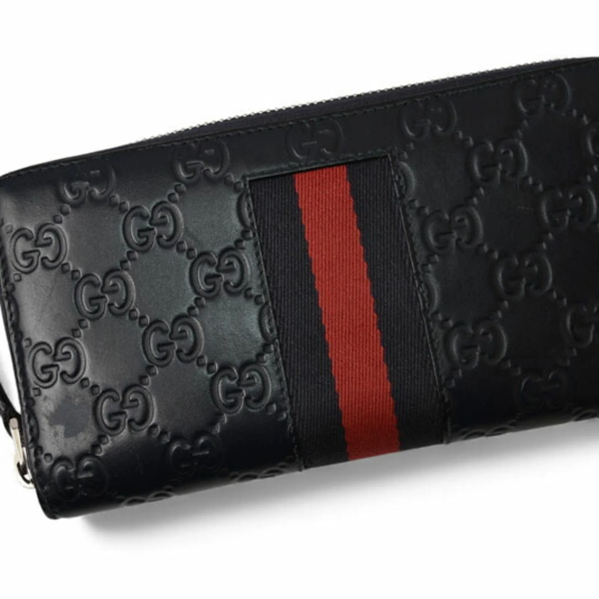 Web Zip Around Wallet Guccissima Leather - Image 3