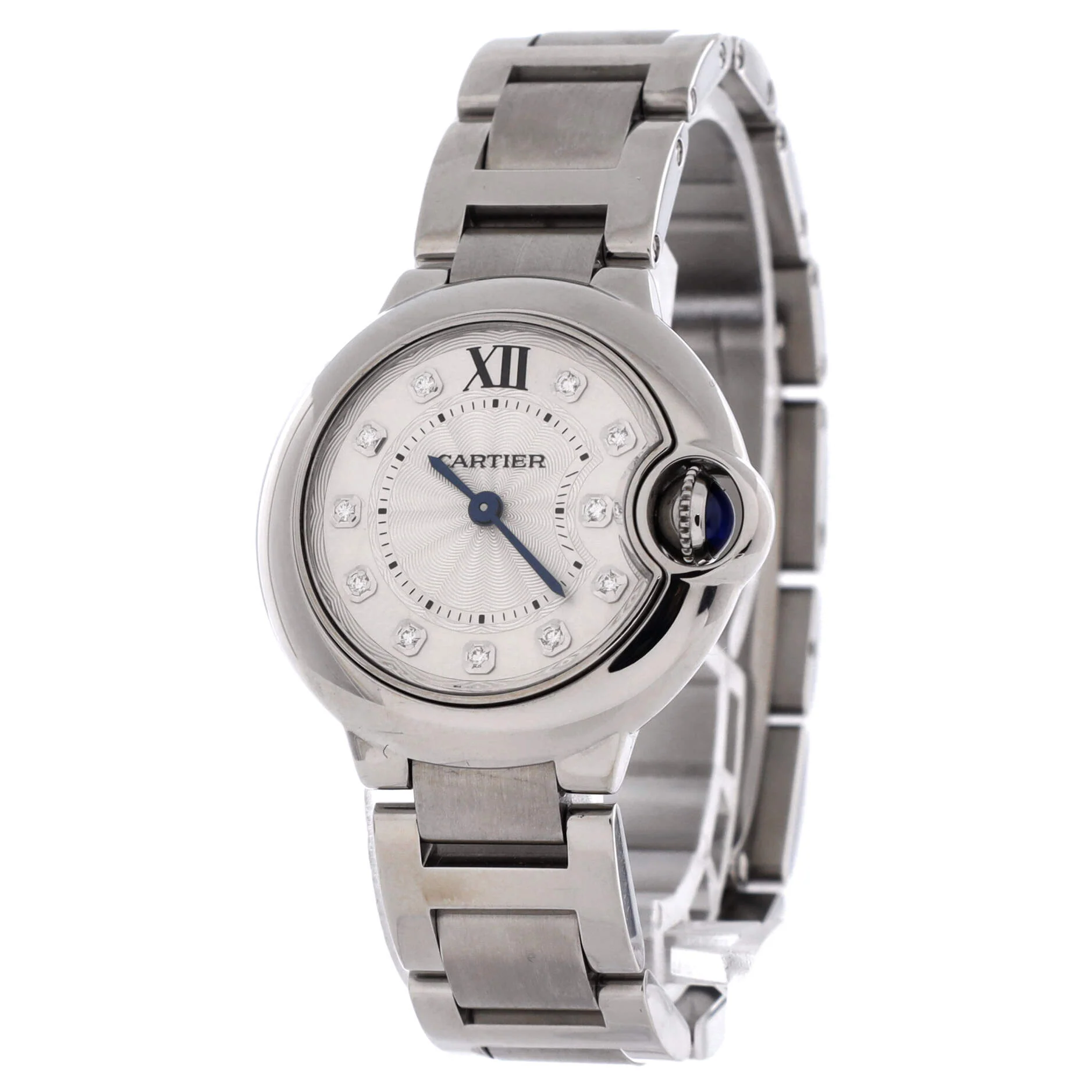 Ballon Bleu de Cartier Quartz Watch Stainless Steel with Diamond Markers 28 - Image 2